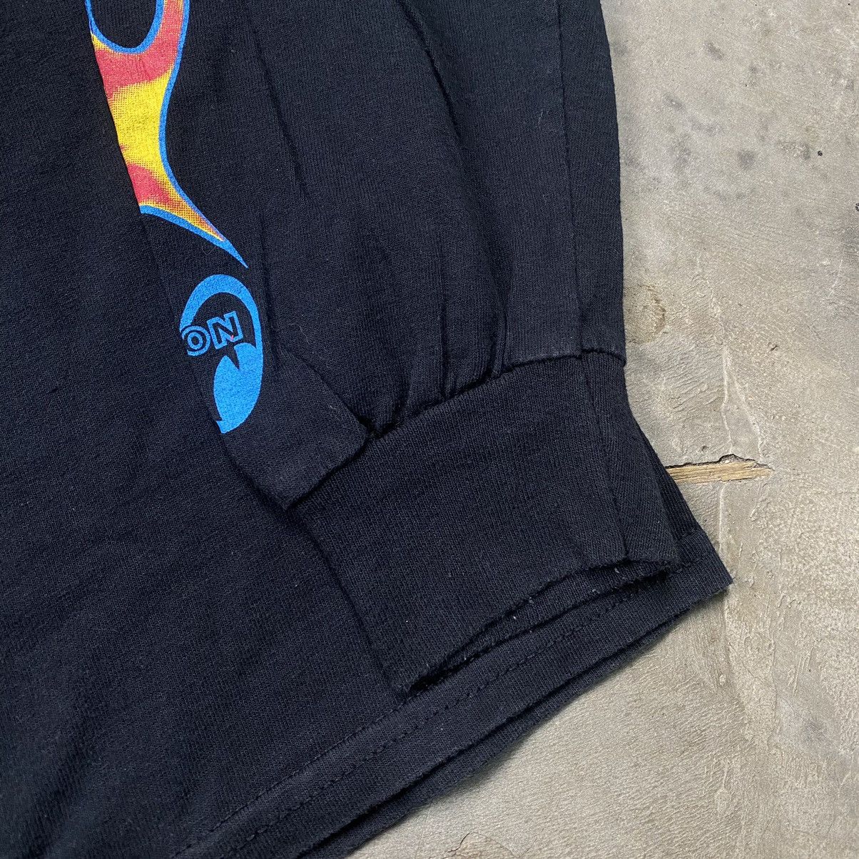 Vintage Rare y2k Moon Eyes Flames Flamin Mooneyes Longsleeve Size US L / EU 52-54 / 3 - 3 Thumbnail