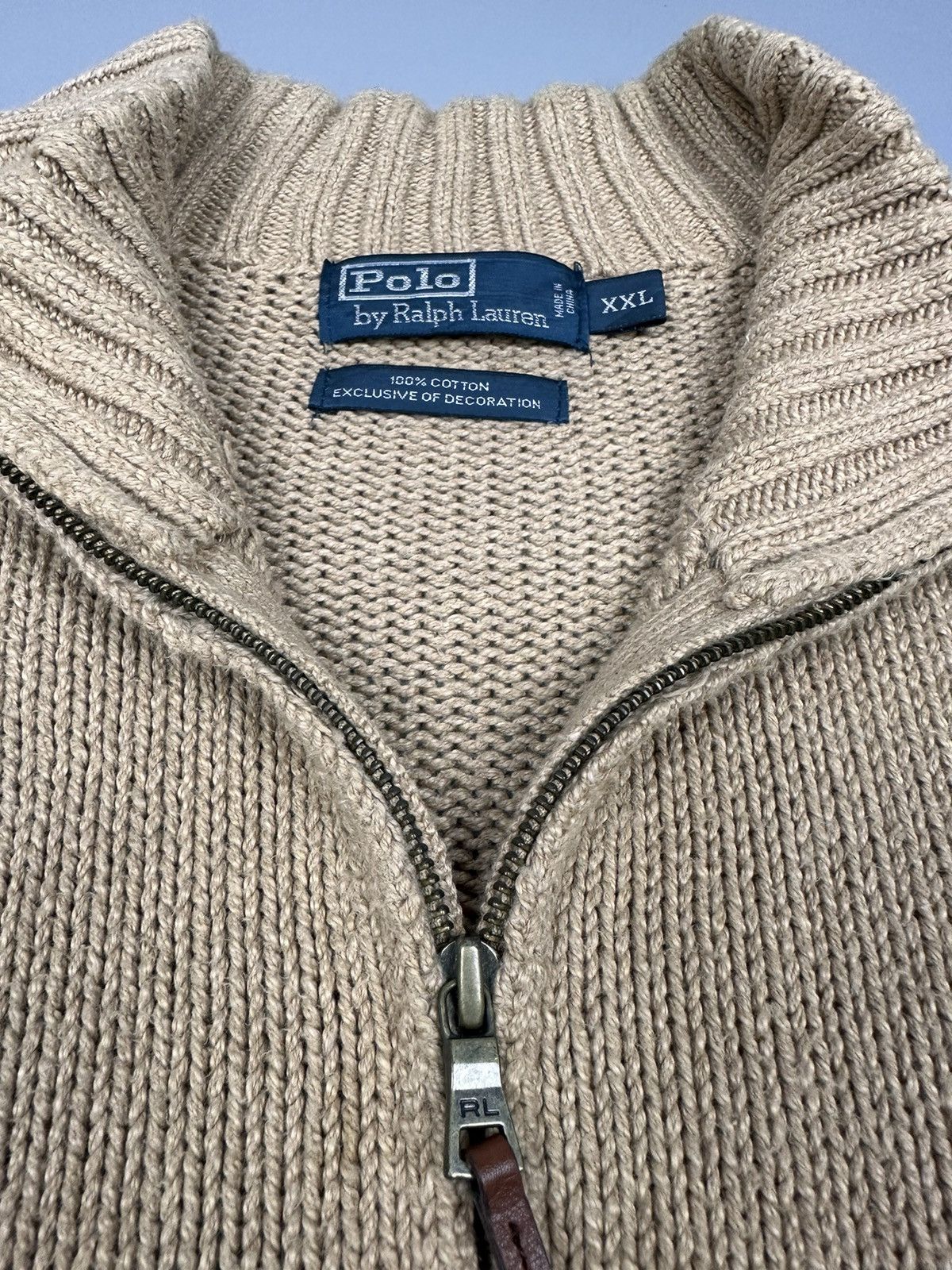 Designer × Polo Ralph Lauren Vintage Polo Ralph Lauren Half Zipper Knitwear Size US XXL / EU 58 / 5 - 8 Thumbnail