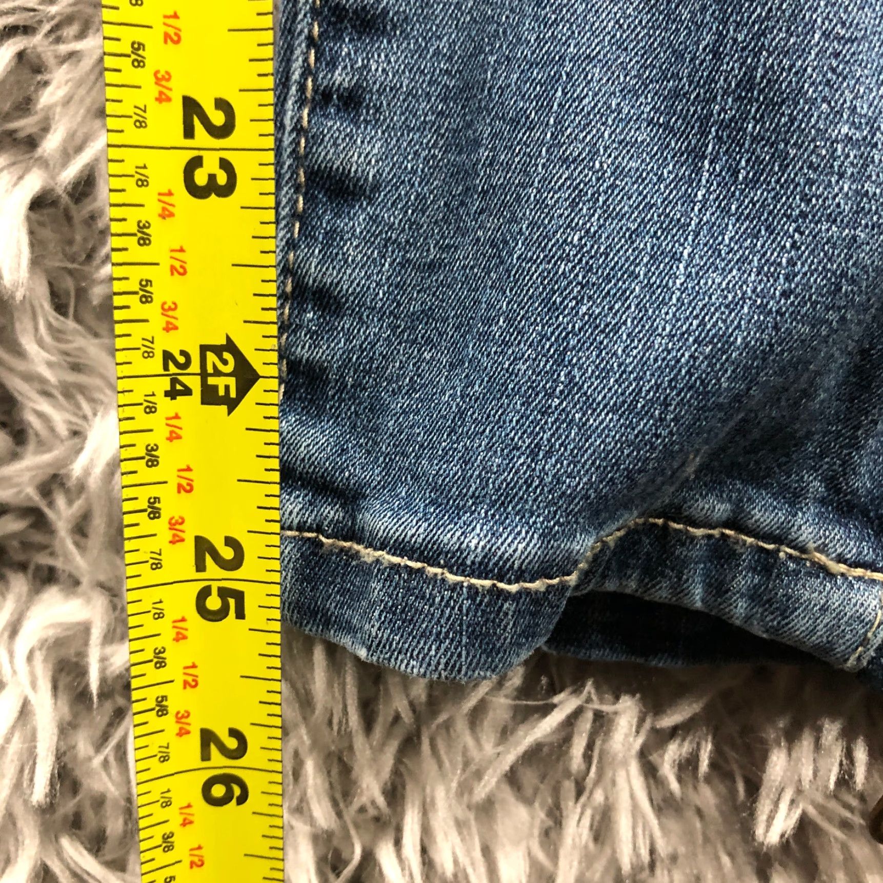 Vintage Celebrity Pink Jeans Juniors Size 13 Ankle Zip Mid Rise Dark Wash Blue Denim Womens Size 34" / US 12 / IT 48 - 3 Thumbnail