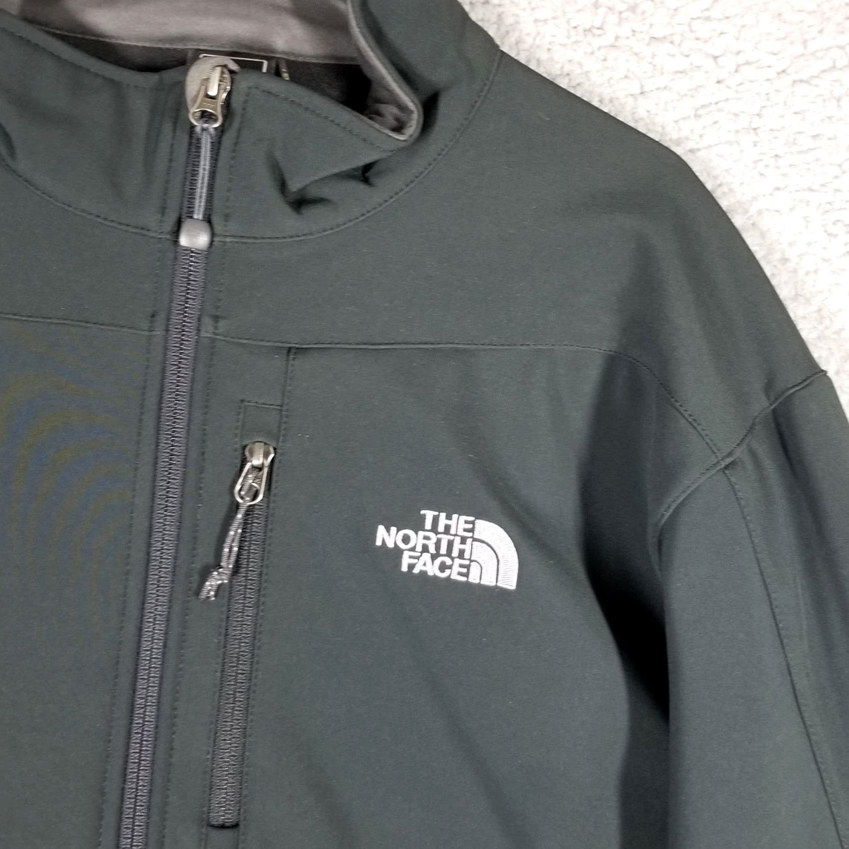 The North Face The North Face Apex Jacket Mens XL Dark Gray Softshell Full Zip Lined Pockets Wind-Resistant Size US XL / EU 56 / 4 - 5 Thumbnail