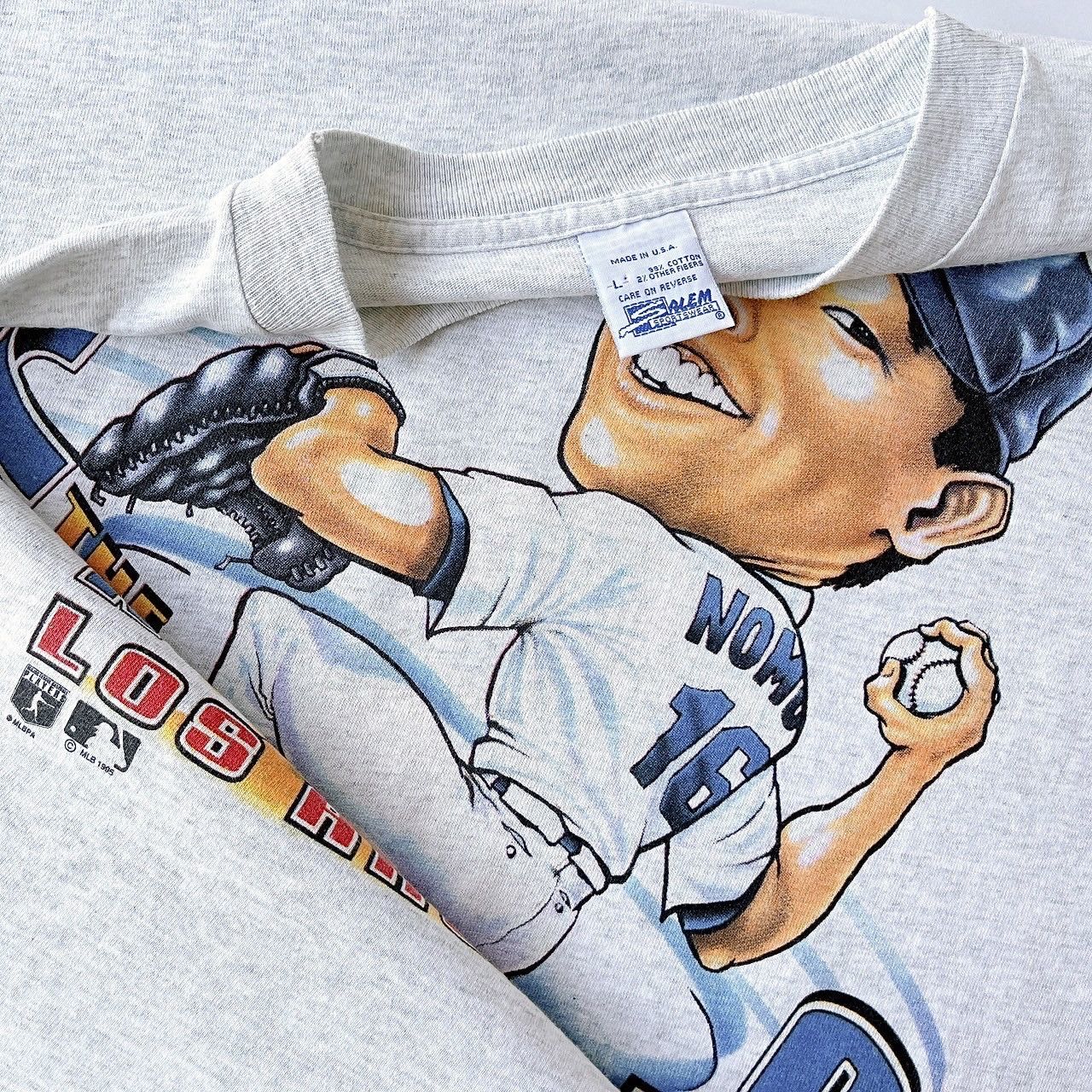 Vintage 90s Hideo Nomo Los Angeles Dodgers player MLB t-shirt/ L Size US L / EU 52-54 / 3 - 8 Thumbnail