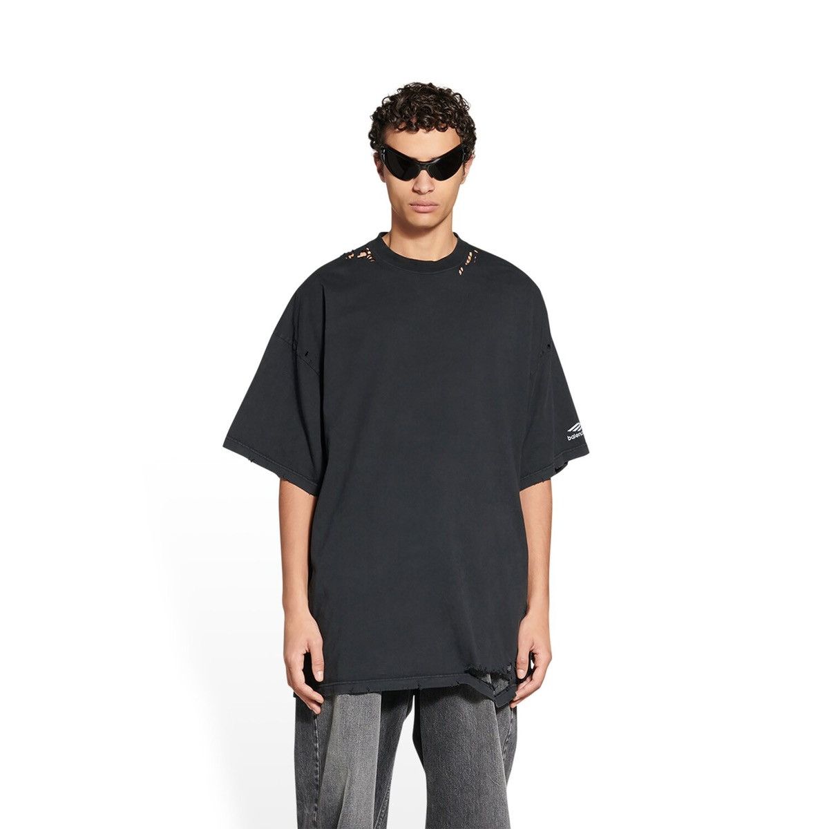 Balenciaga Balenciaga 3B Sports Icon Repaired T-Shirt Vintage Jersey Size US M / EU 48-50 / 2 - 5 Thumbnail