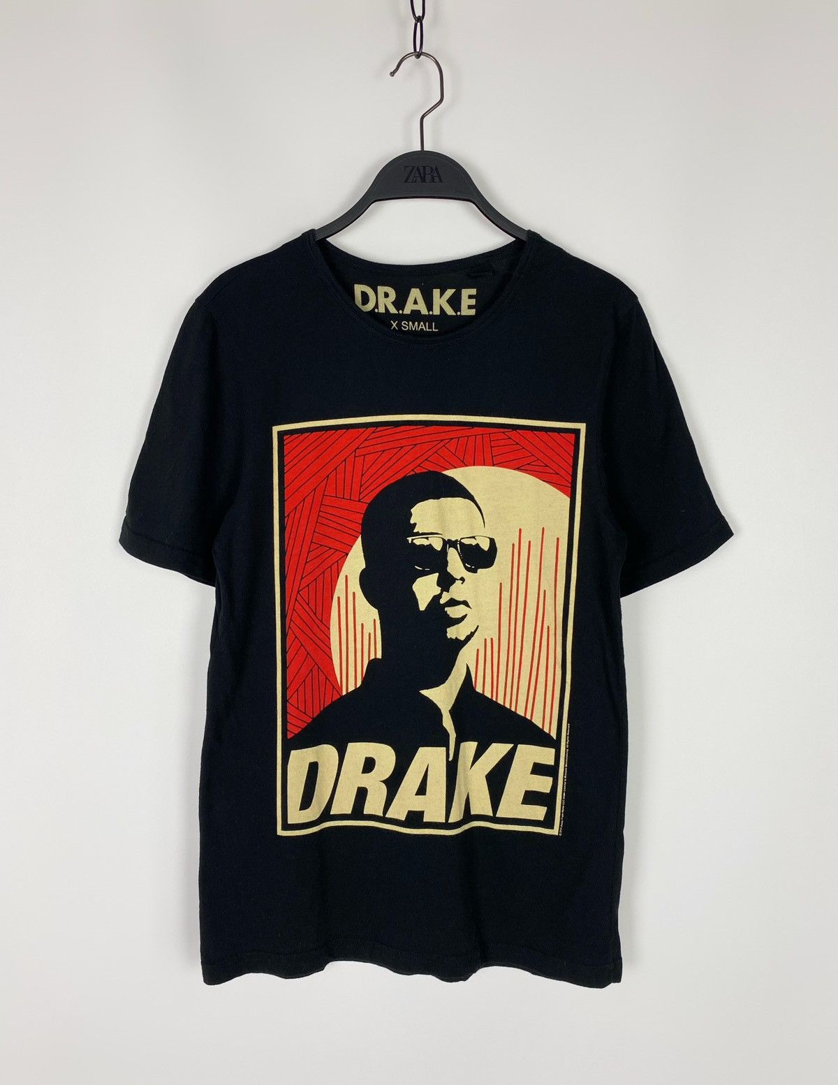 Drake × Rap Tees 2012 Drake Art Shepard Fairey T-Shirt Size US XS / EU 42 / 0 - 1 Thumbnail