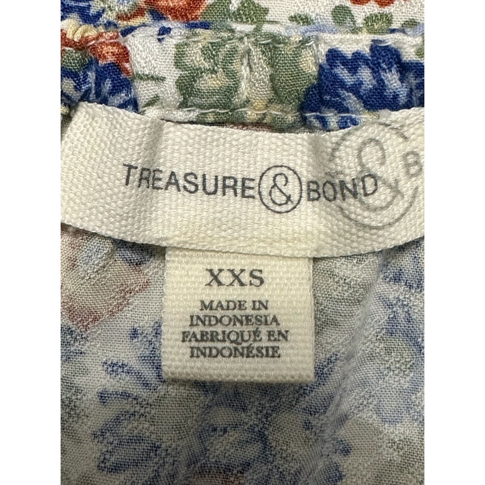Treasure & Bond Treasure & Bond Peasant Blouse Puff Sleeves Floral XXS NWOT Size XXS / US 00 / IT 34 - 7 Thumbnail