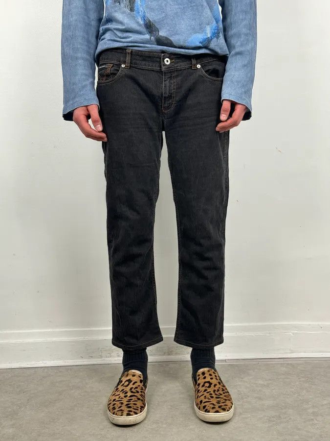Dolce & Gabbana 2000s Dolce & Gabbana Navy Brut Denim Jeans Size US 33 - 3 Thumbnail