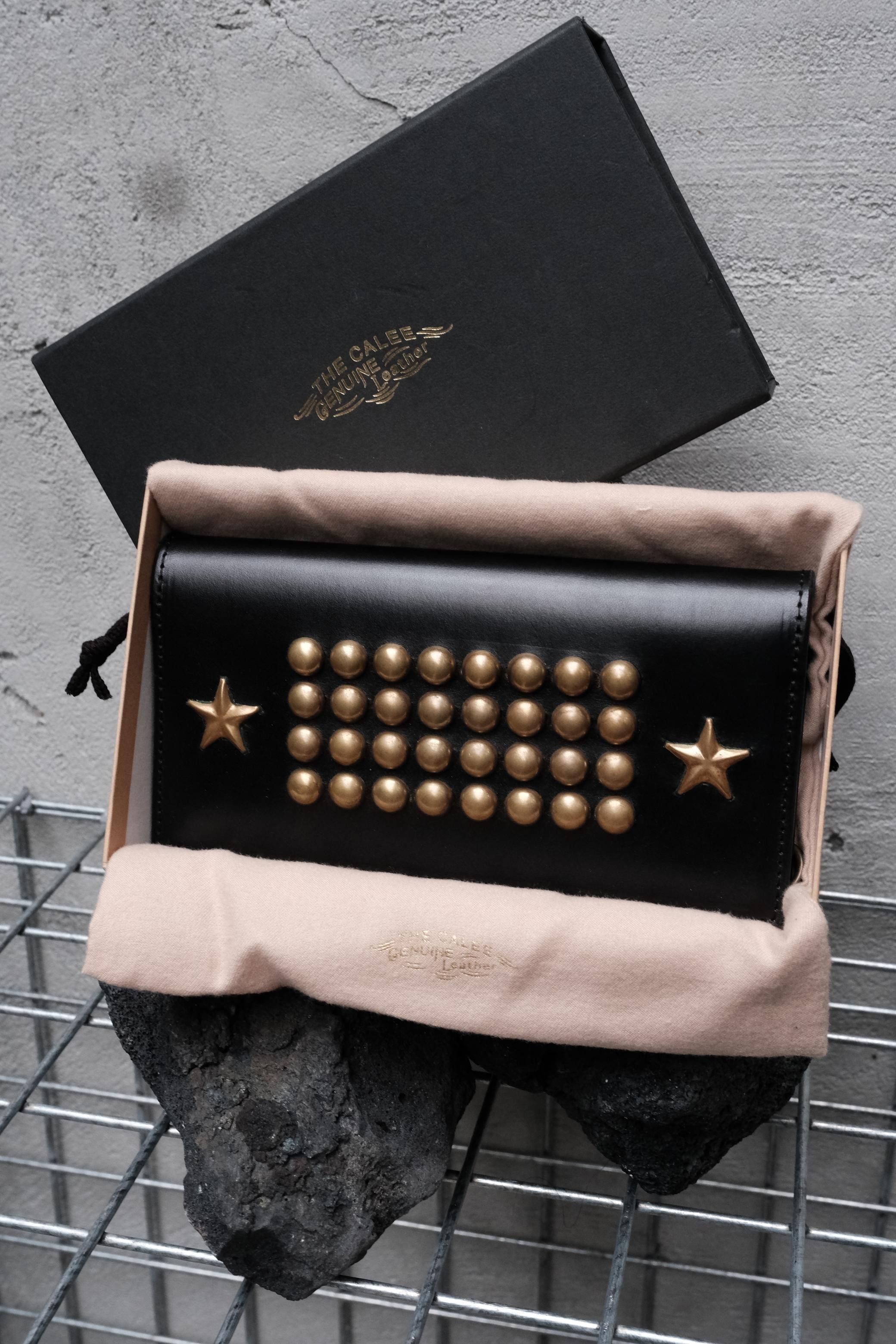 Other CALEE Brass Studded Leather Long Wallet Size ONE SIZE - 1 Thumbnail