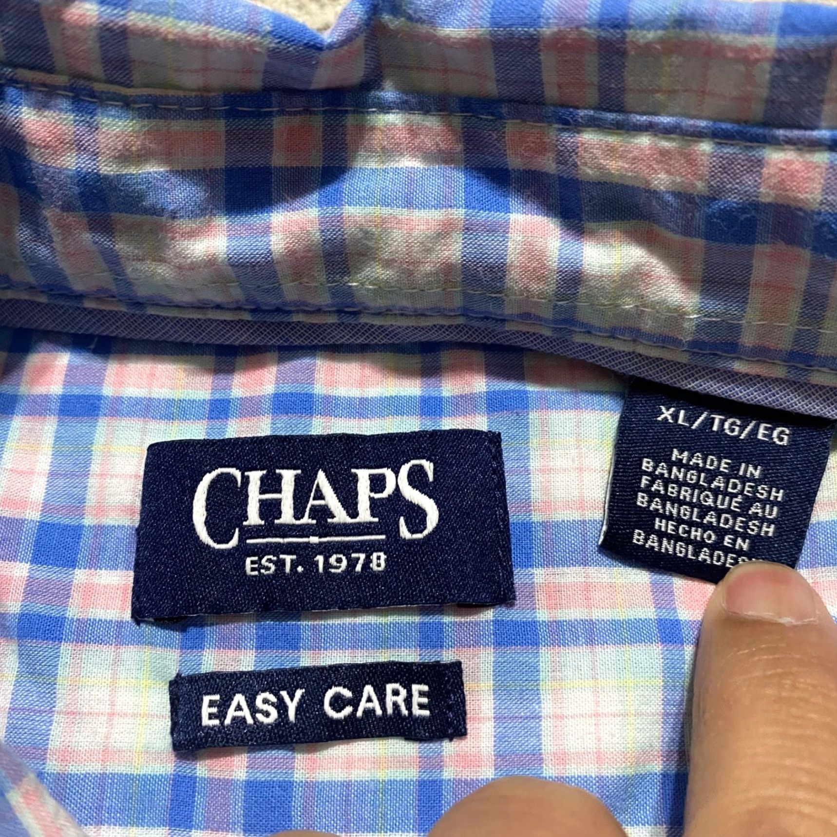 Chaps Chaps Ralph Lauren Mens XL Shirt Multicolor Plaid Short Sleeve Button Down Shirt Size US XL / EU 56 / 4 - 3 Thumbnail