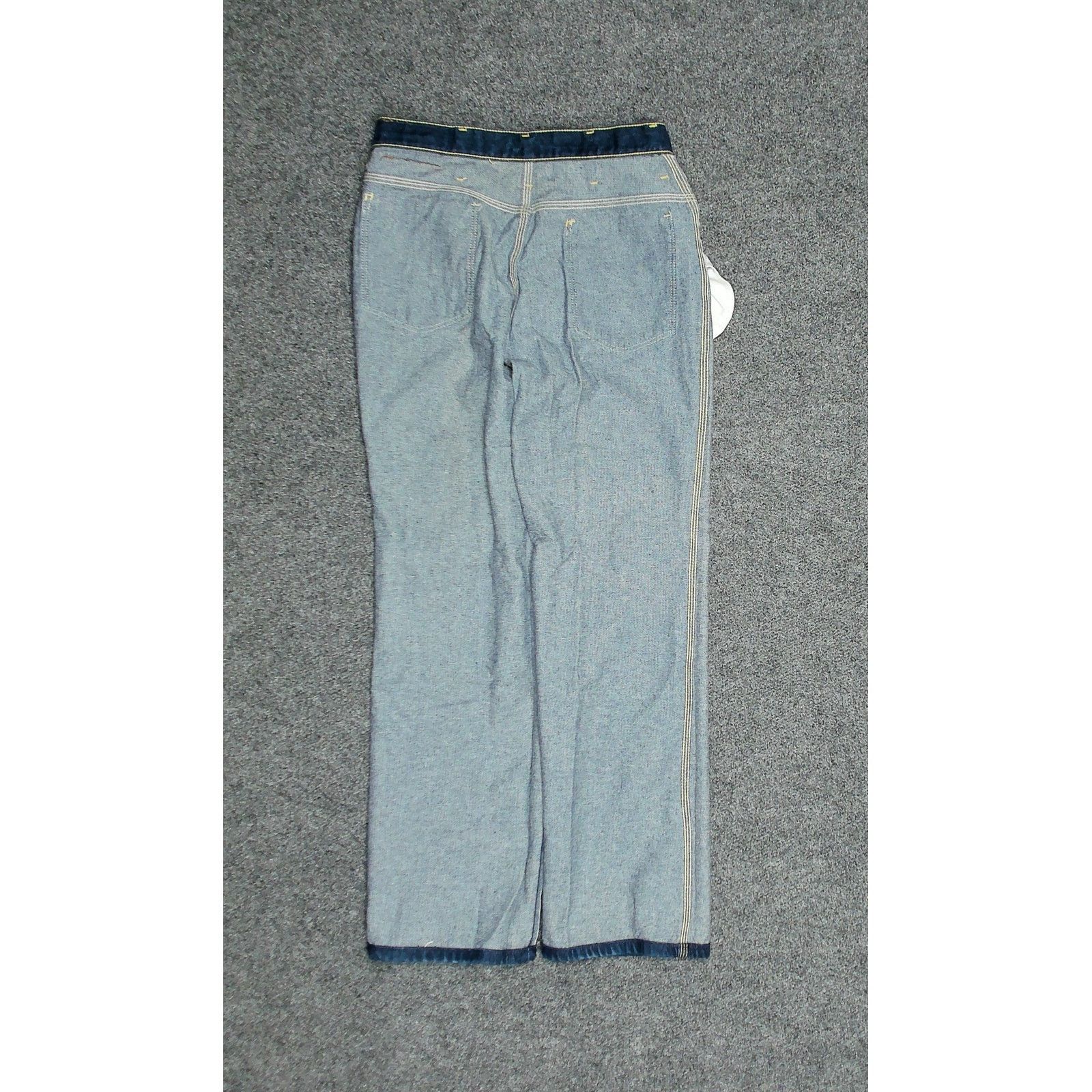 Vintage VTG 70s Maverick Made in USA Dark Wash Talon Zip Denim Jeans Size US 29 - 6 Thumbnail