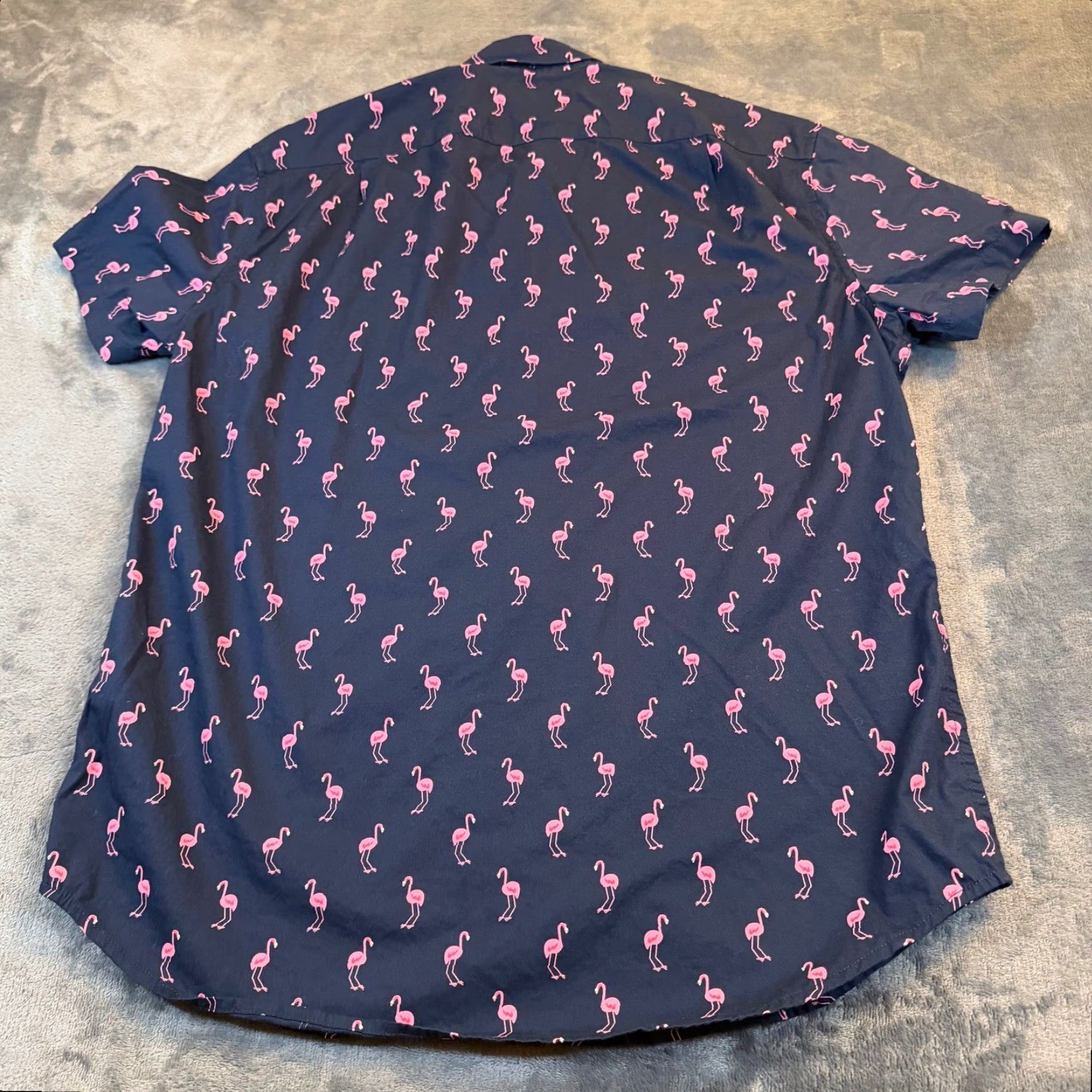 J.Crew J.Crew Flex Washed Slim Fit Flamingo Short Sleeve Button-Down Shirt Mens M Size US M / EU 48-50 / 2 - 4 Thumbnail