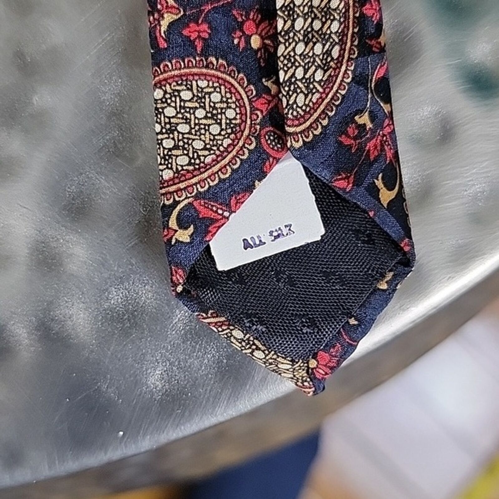 Hardy Amies Hardy Amies Mens Paisley Silk Neck Tie Classic 4" Size ONE SIZE - 5 Thumbnail