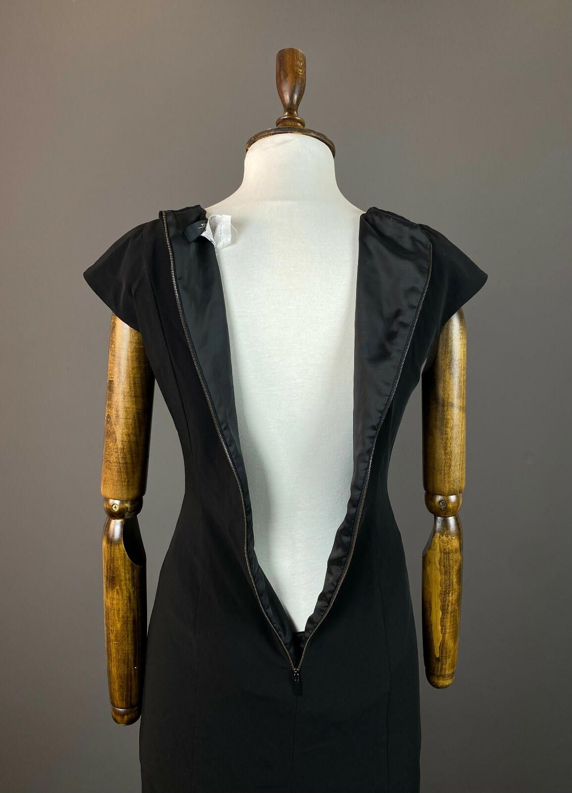 Designer Weekend Max Mara Black A-Line Knee Lenght Dress Size 6 Size M / US 6-8 / IT 42-44 - 7 Thumbnail