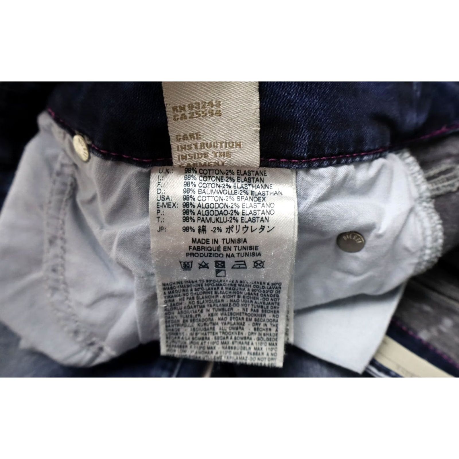 Diesel DIESEL Grupee Super Slim-Skinny Low Waist Stretch Jeans Women's W30 L34 0808F Blue Size 30" / US 8 / IT 44 - 6 Thumbnail