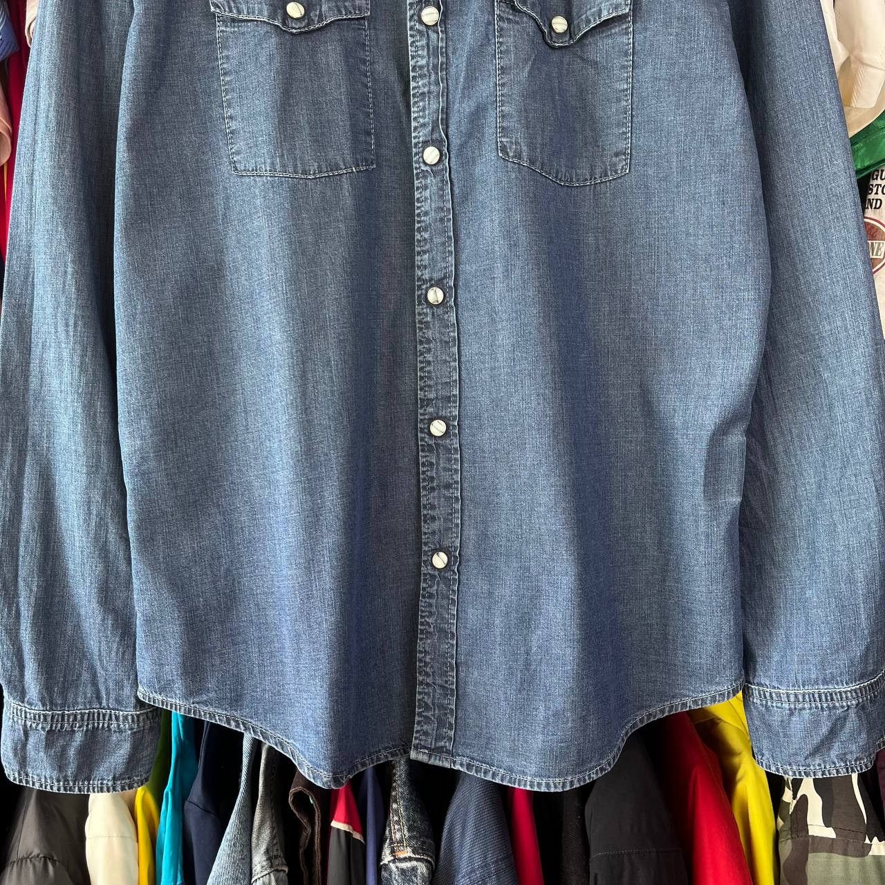 Edwin EDWIN Memphis Blue Denim Button Shirt Size L Size US L / EU 52-54 / 3 - 4 Thumbnail