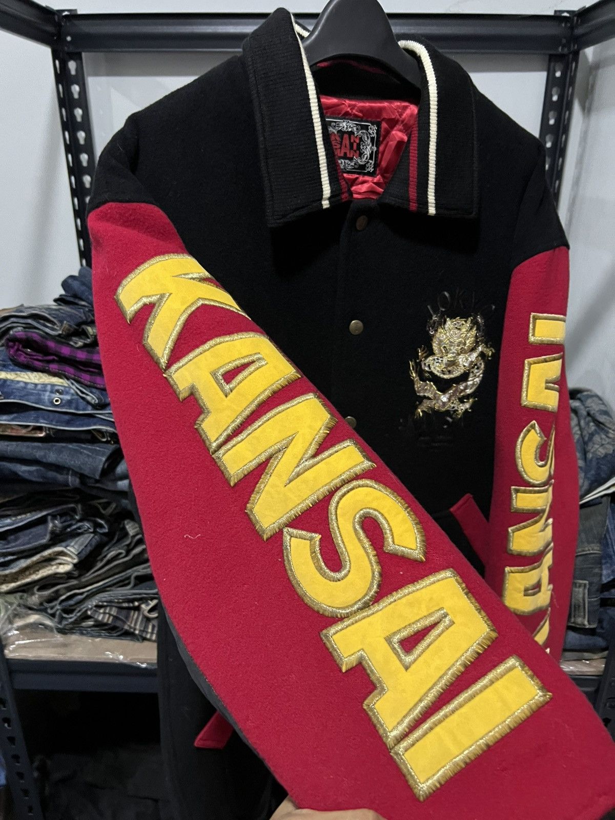 Kansai Yamamoto SUPER RARE kansai yamamoto varsity embroidered patch dragon Size US XL / EU 56 / 4 - 12 Thumbnail