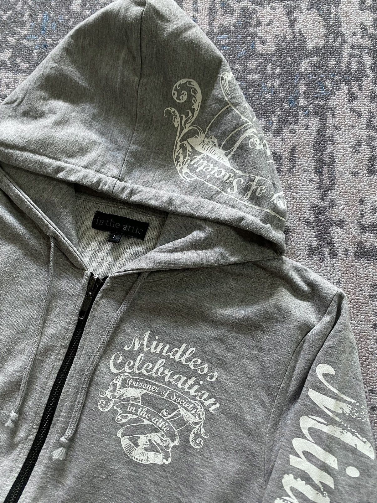In The Attic × Japanese Brand In the attic poem zip hoodie Size US L / EU 52-54 / 3 - 5 Thumbnail