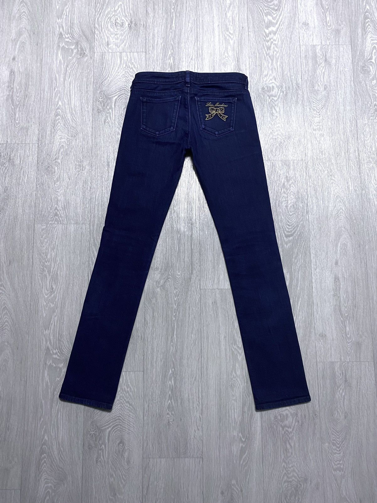 Love Moschino Love Moschino Navy Jeans Denim Embroidered Logo Streetwear Size 25" / US 0 / IT 36 - 7 Thumbnail
