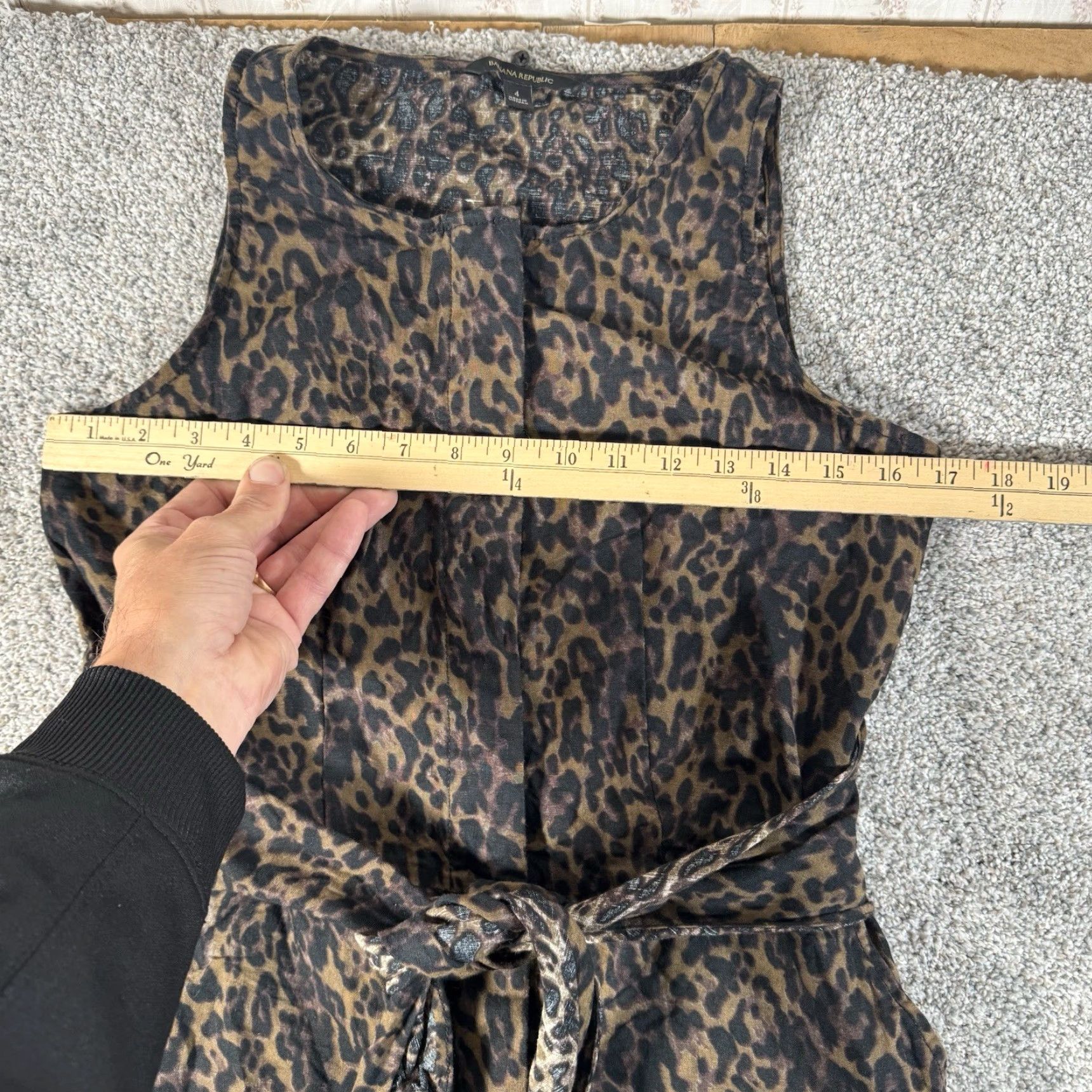 Banana Republic Banana Republic Jumpsuit One-Piece Cropped Culotte Leopard Print Sleeveless 4 Wide-Leg Women, Multicolor, Mob Wife Night Out Chic Size 27" / US 4 / IT 40 - 2 Thumbnail