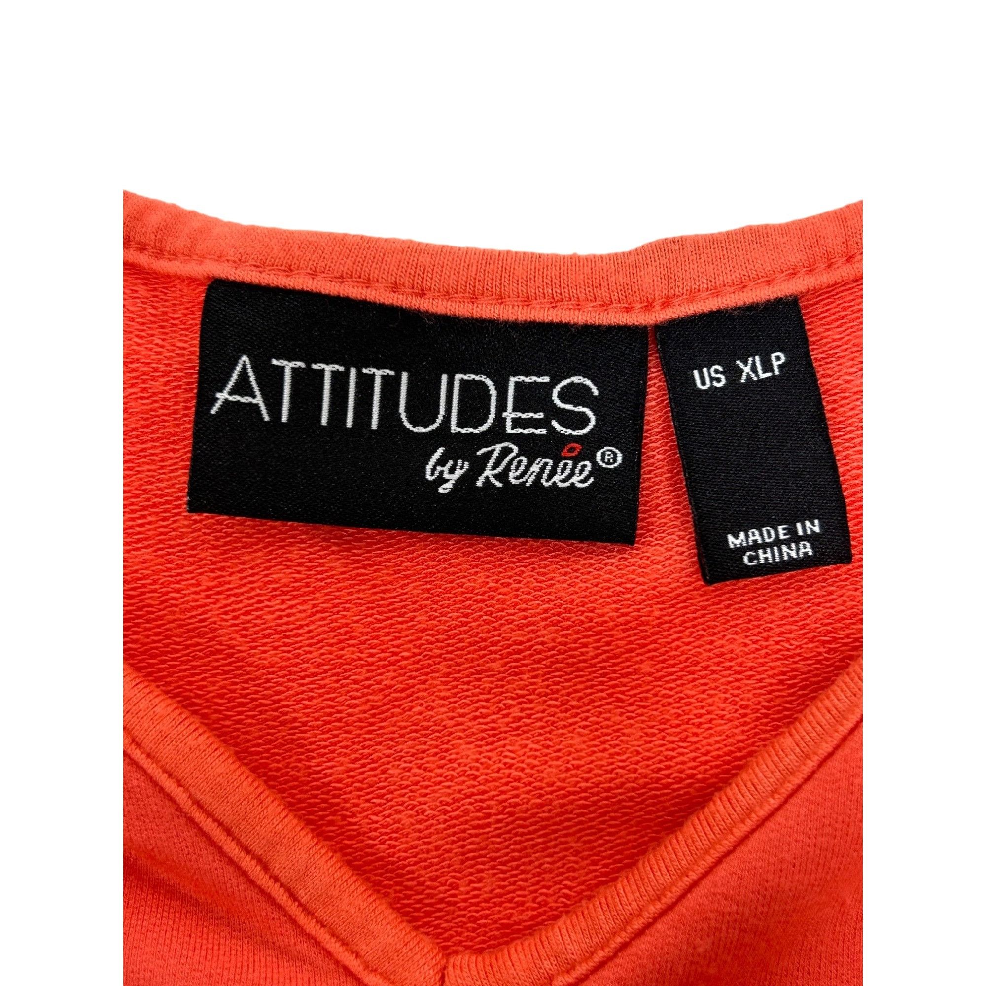 Other Attitudes by Renee Beach Dress XL Coral/ Blue Knit Maxi Slee Size XL / US 12-14 / IT 48-50 - 5 Thumbnail