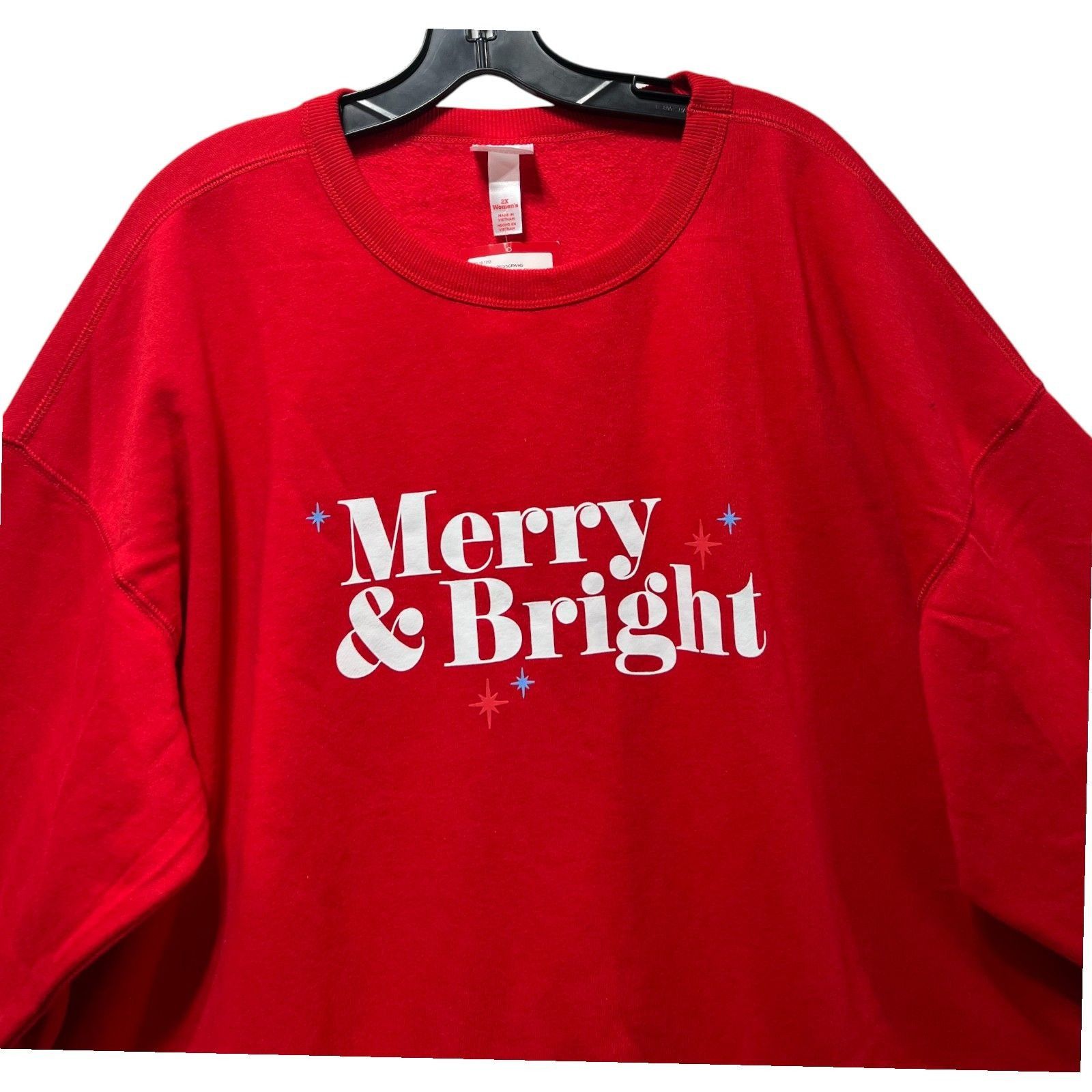 Other Wondershop - Men's Merry & Bright Family Sweatshirt - Red - Size US XXL / EU 58 / 5 - 8 Thumbnail