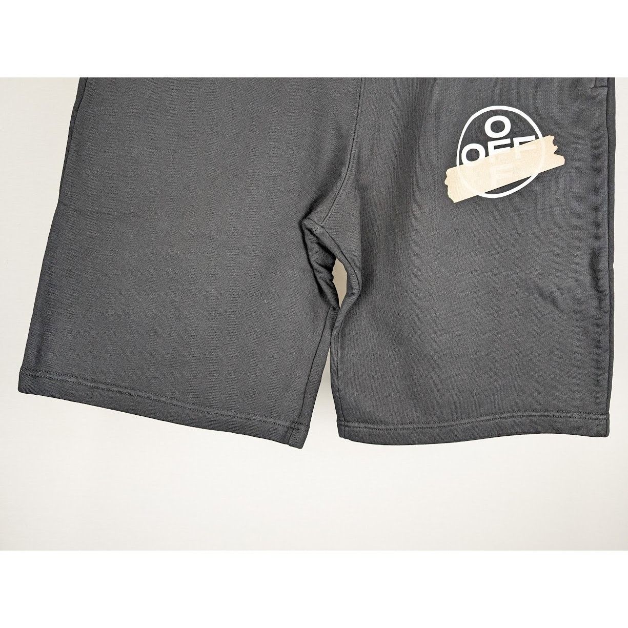Off-White o1rshd1 Tape Arrows Sweatshorts in Black/Beige Size US 38 / EU 54 - 11 Thumbnail
