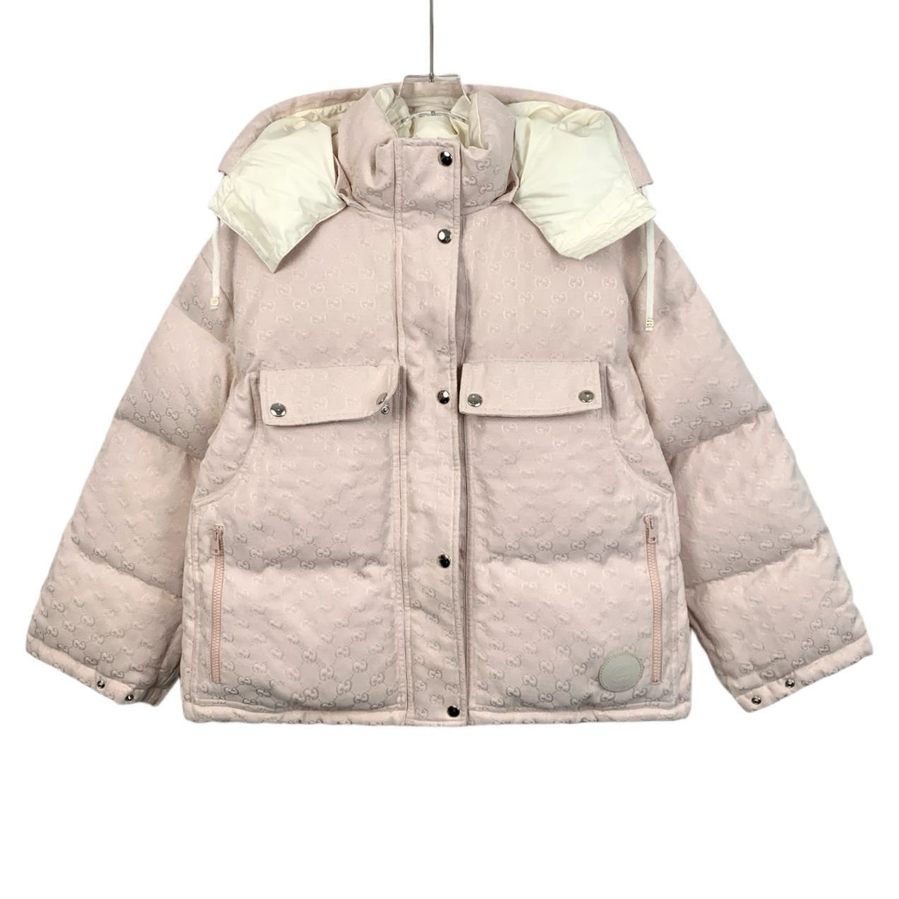Gucci Gucci Beige Monogram Puffer Jacket With Hood Size 40 Size S / US 4 / IT 40 - 1 Thumbnail