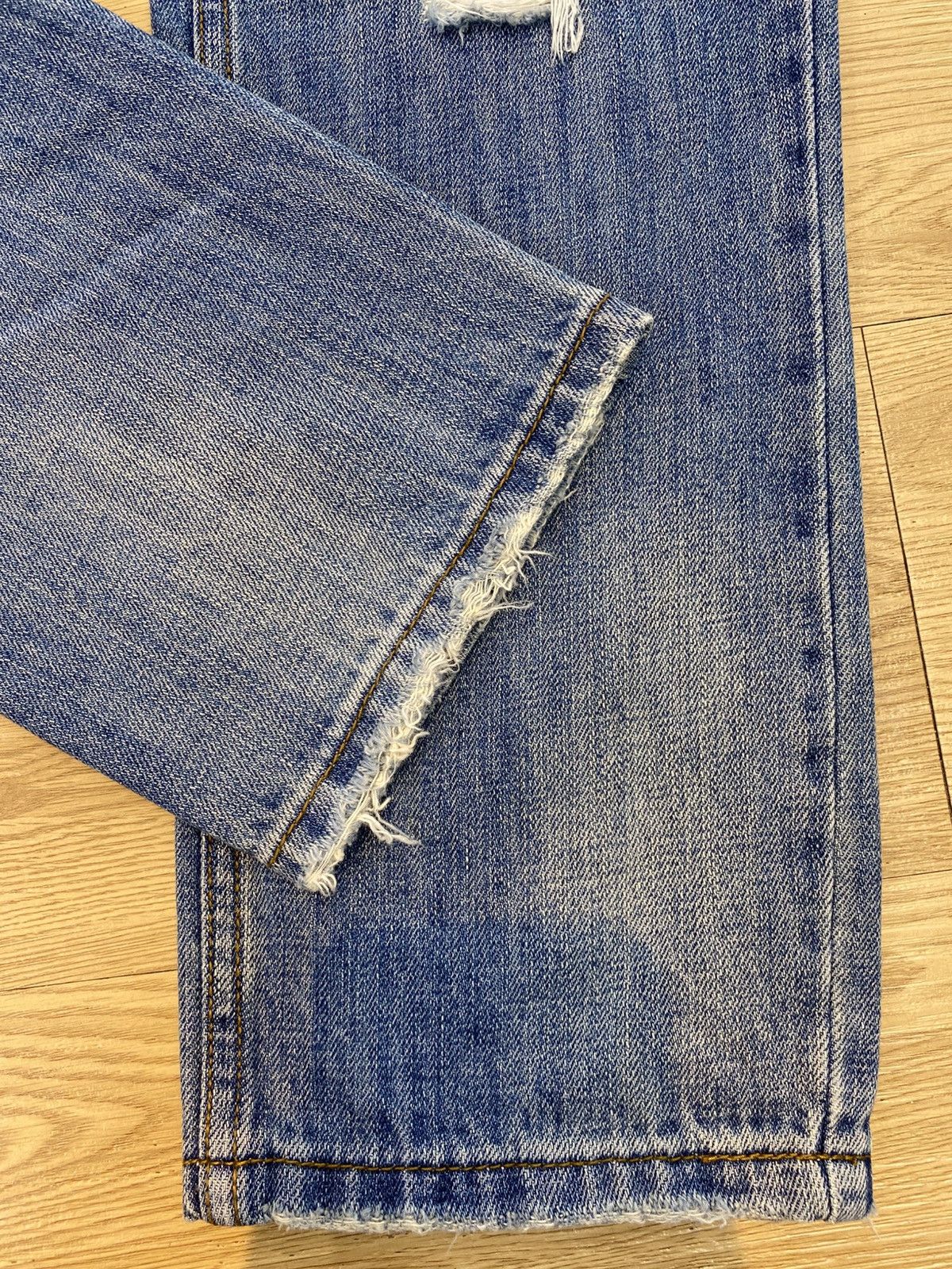Japanese Brand Vintage Japanese Brand Hairy Leg Distress Denim Size US 32 / EU 48 - 9 Thumbnail