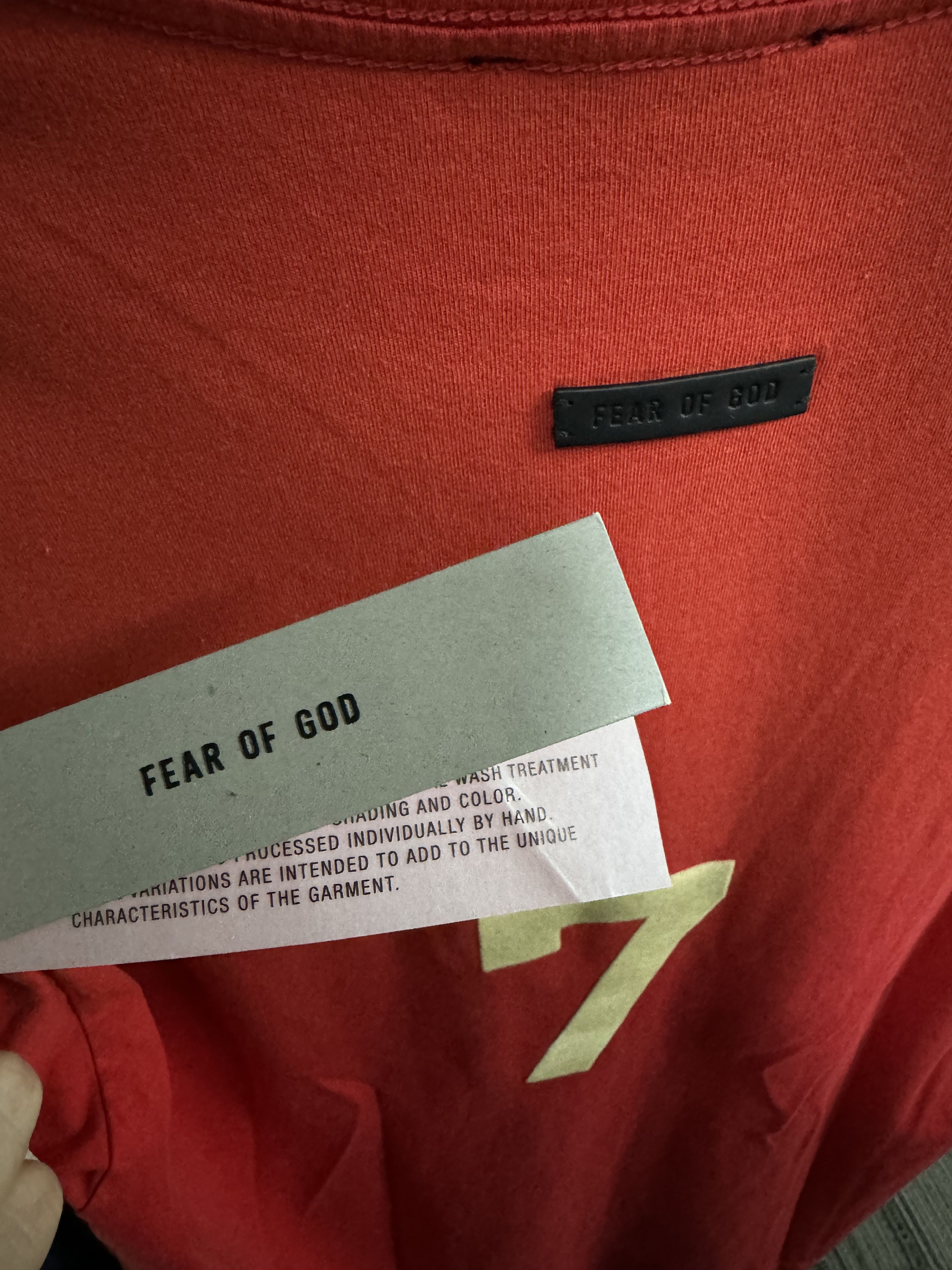 Fear of God Fear Of God 7th Seventh Number Seven Tee "7" T-Shirt Size US M / EU 48-50 / 2 - 4 Thumbnail
