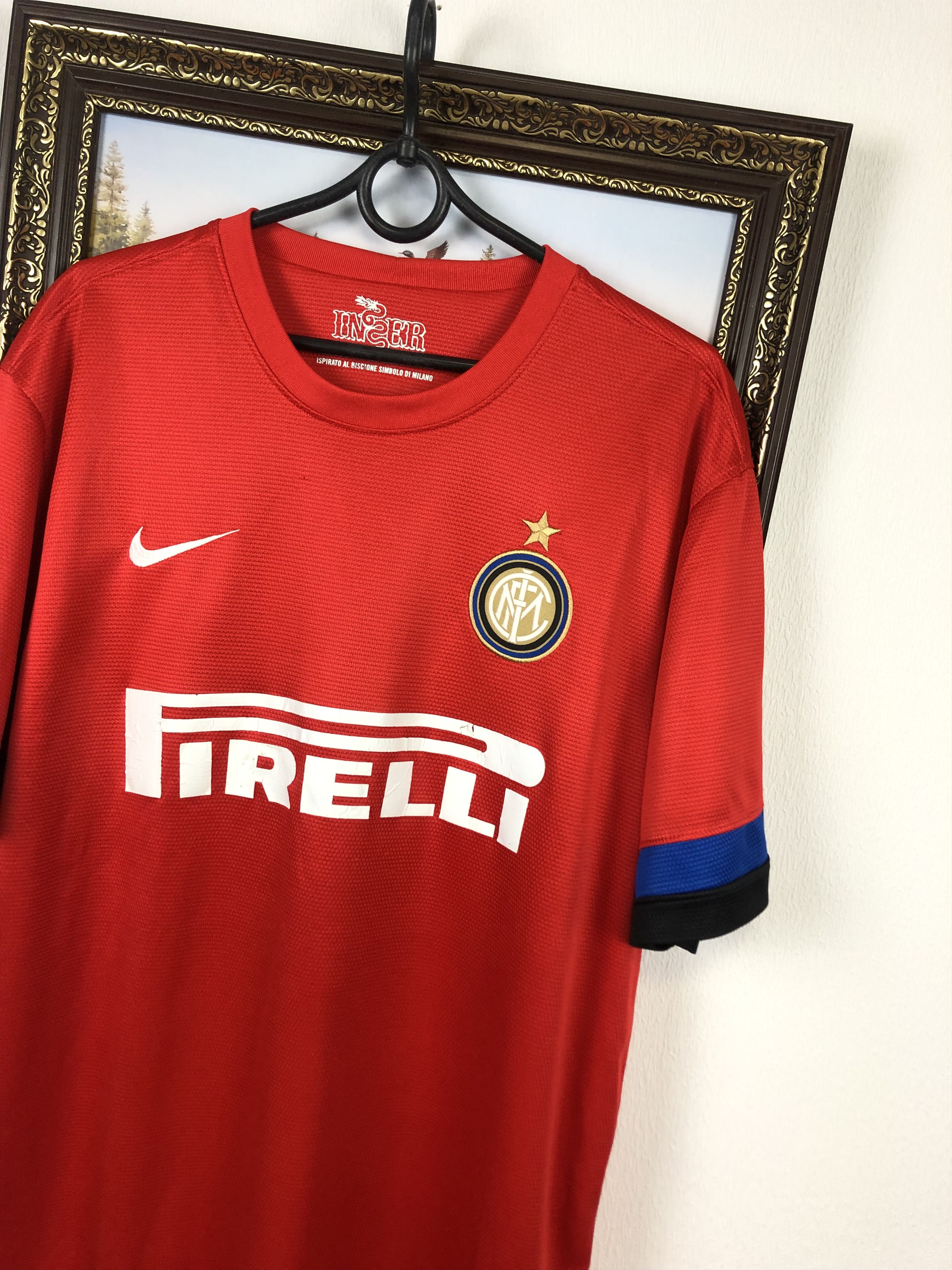 Vintage Internazionale football shirt 2012 Inter Nike Jersey Maglia Size US XL / EU 56 / 4 - 4 Thumbnail