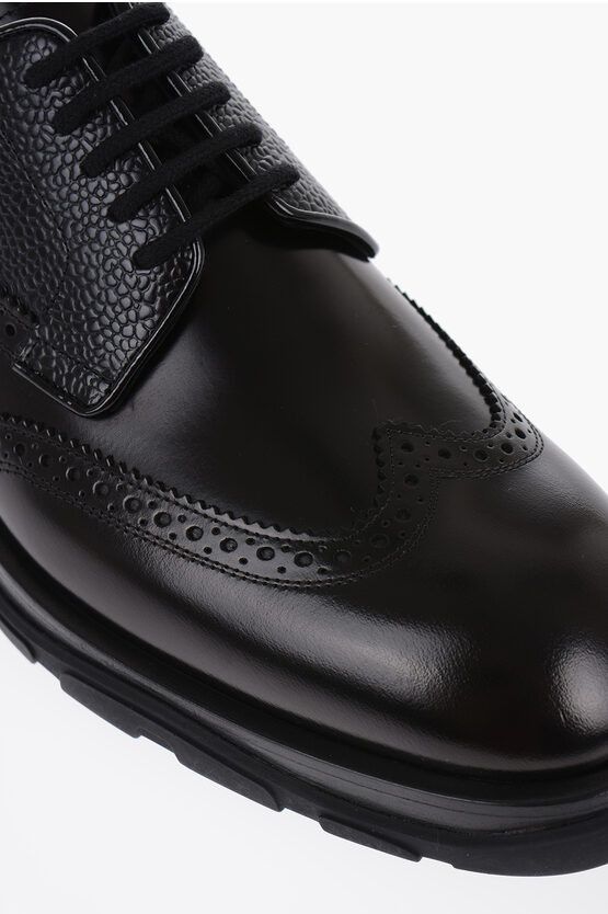 Alexander McQueen o1y1024 Laced Shoes in Black Size US 12 / EU 45 - 4 Thumbnail