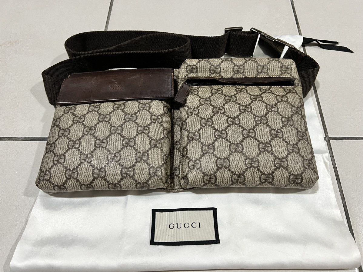 Gucci Brown GG Supreme Belt Bag