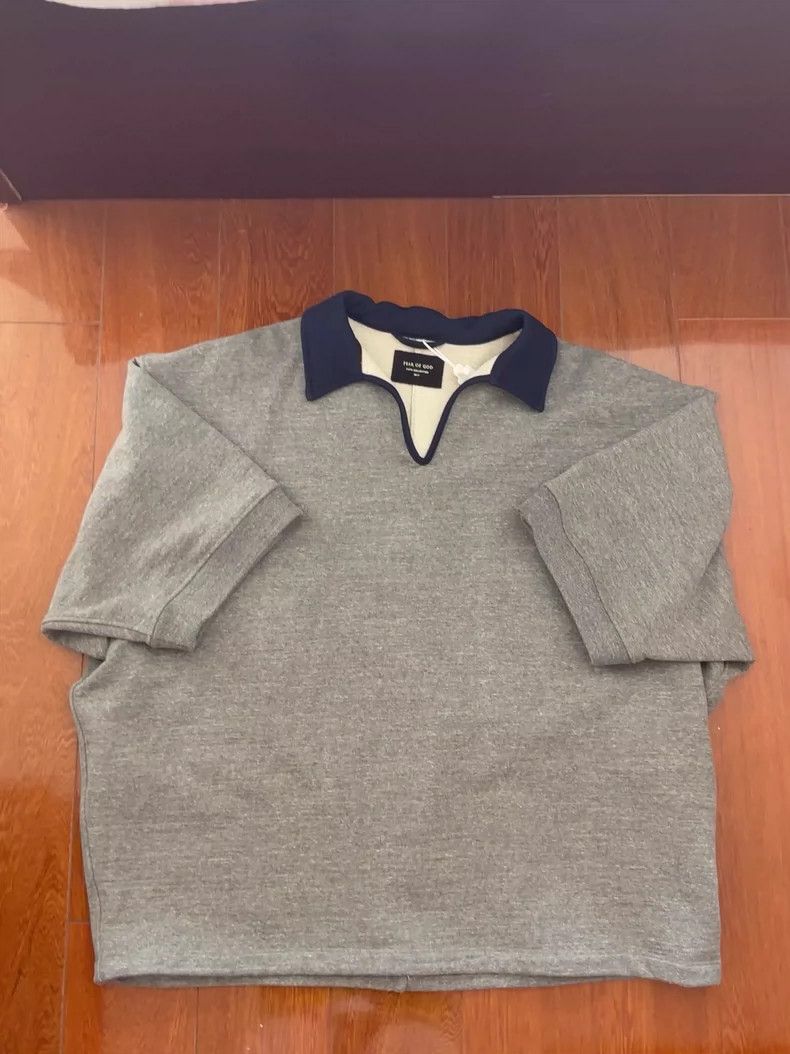 Fear of God Fear of God Navy blue silk collar T-shirt Size US M / EU 48-50 / 2 - 1 Thumbnail