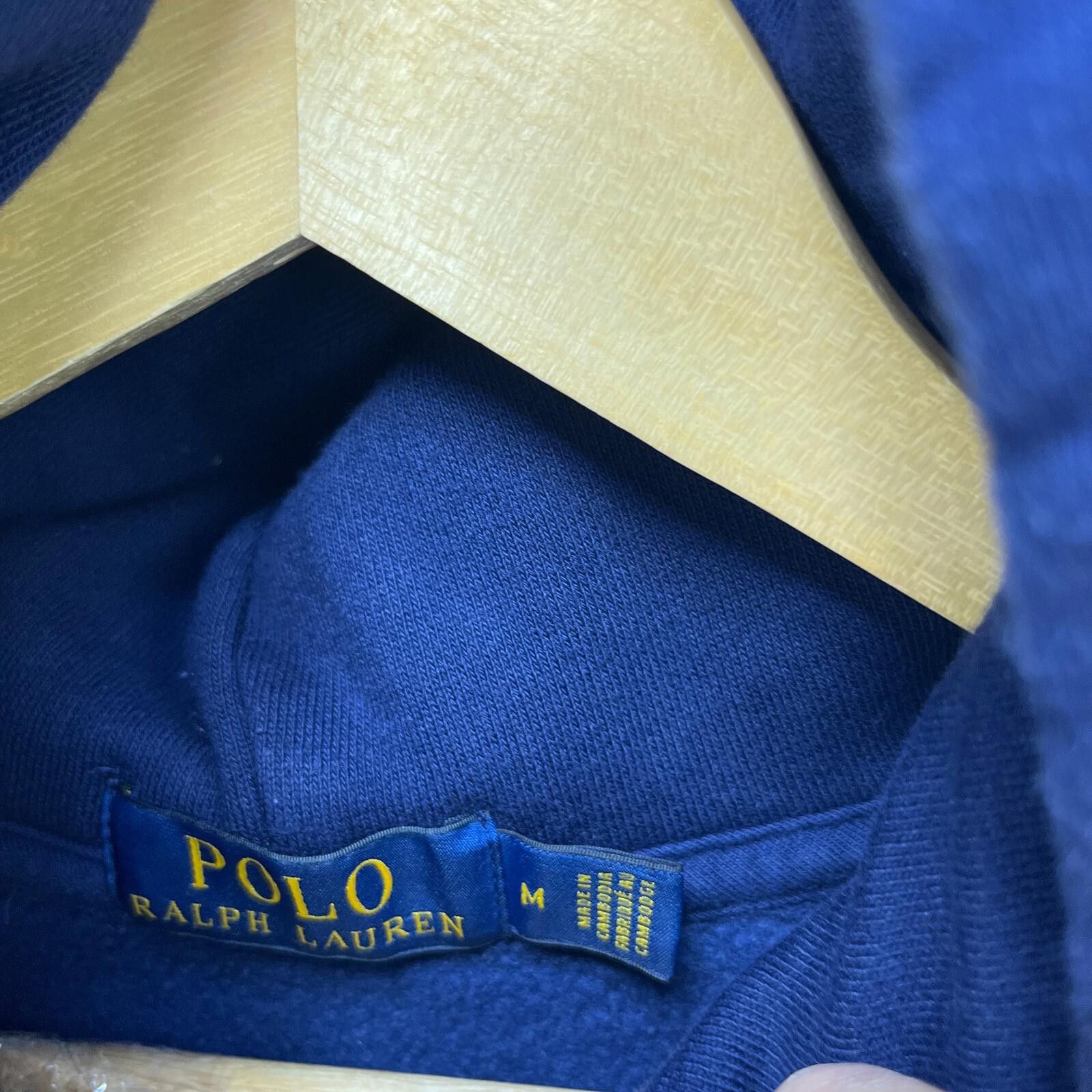 Polo Ralph Lauren Vintage Polo Ralph Lauren Pony Hoodie Medium Navy Blue Size US M / EU 48-50 / 2 - 5 Thumbnail