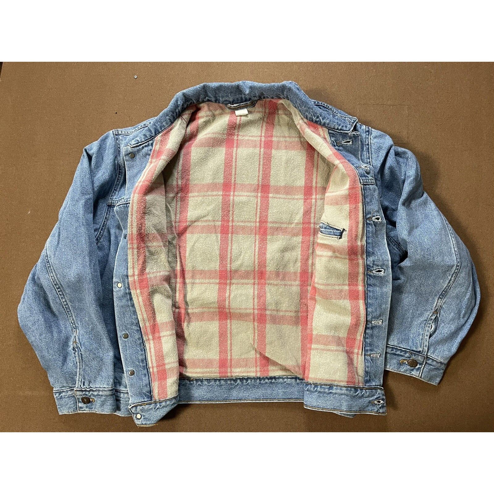 Gear for Sports VTG 90s DAN RATHER CONNIE CHUNG CBS EVENING NEWS DENIM COAT Size US L / EU 52-54 / 3 - 5 Thumbnail