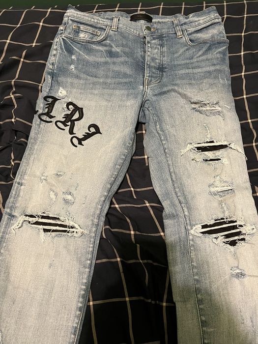 Amiri Amiri Jeans MX1 Olde English Leather patch size 34 Grailed