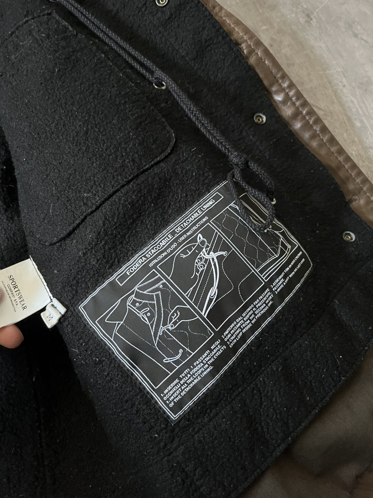 Stone Island Stone Island A/W 2008 2 in 1 leather jacket coat Size US M / EU 48-50 / 2 - 12 Thumbnail