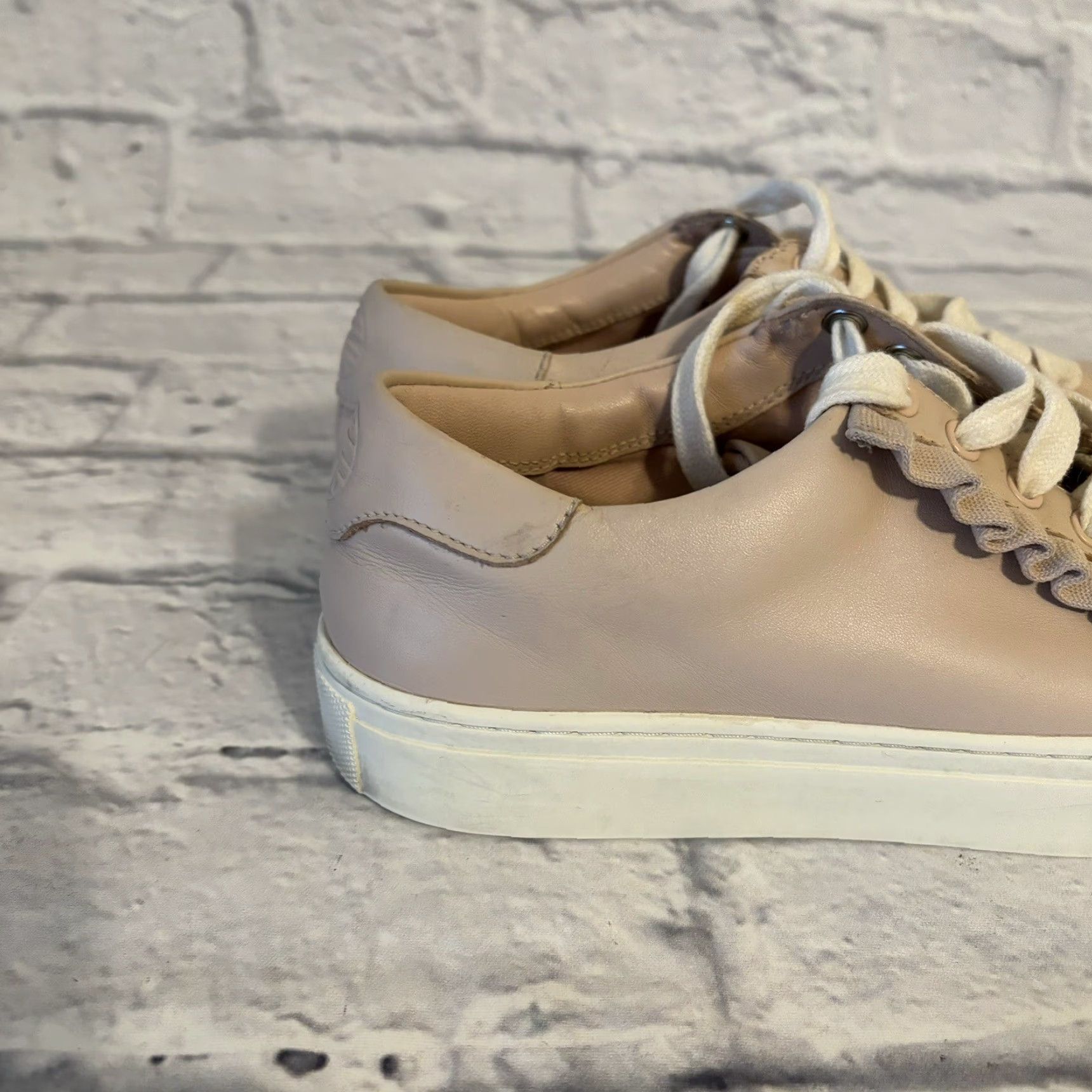 Vintage Tory Sport by Tory Burch Shoes Pink Ruffle Leather Low Top Sneakers Women’s 5M Size S / US 4 / IT 40 - 4 Thumbnail