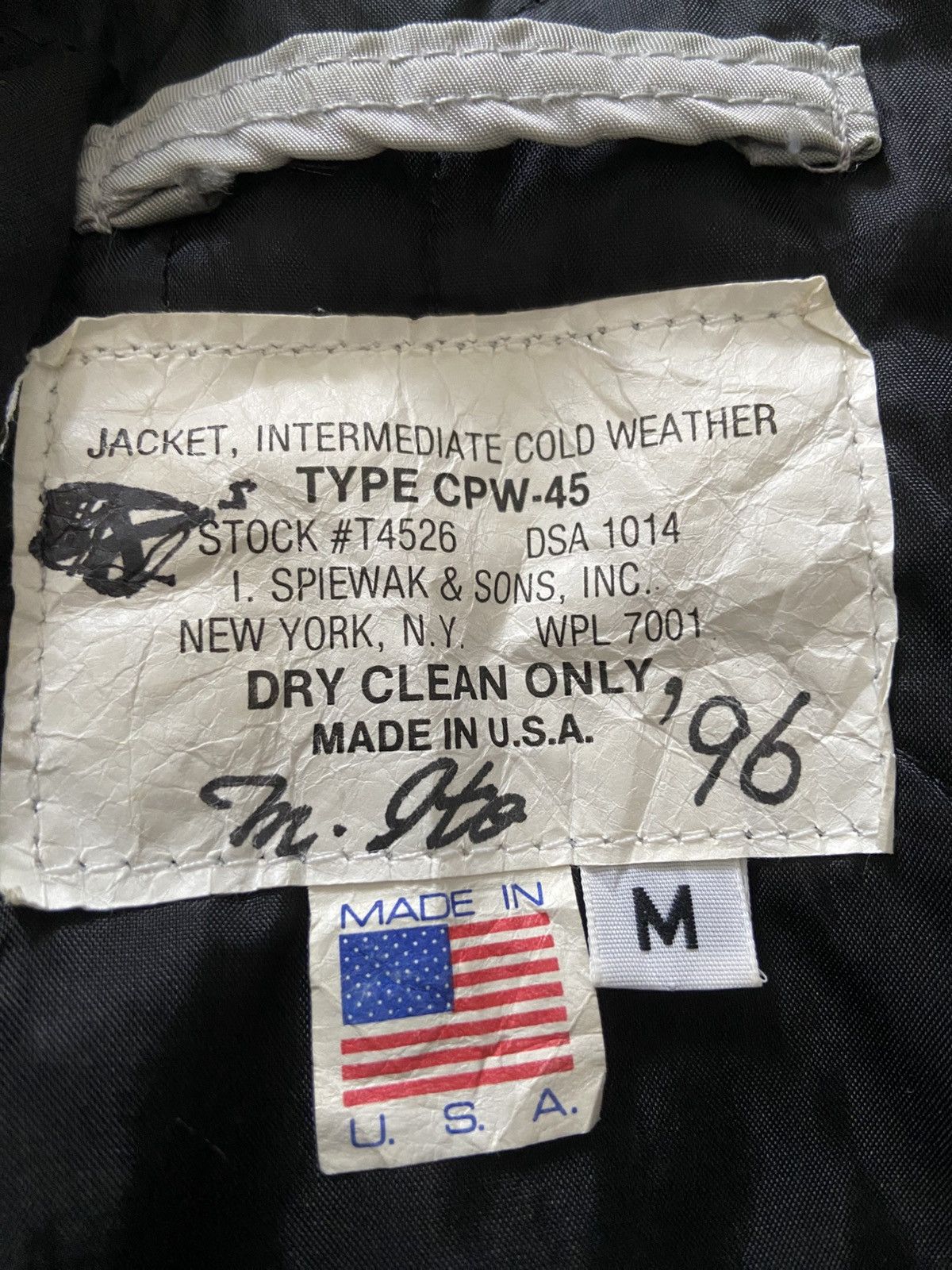 I. Spiewak And Sons Spiewak CPW-45 Flight Bomber Jacket Made in USA Size Medium Size US M / EU 48-50 / 2 - 5 Thumbnail