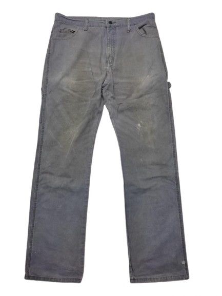Dickies VINTAGE DICKIES CARPENTER GRAY FADED STYLE Size US 37 - 1 Thumbnail