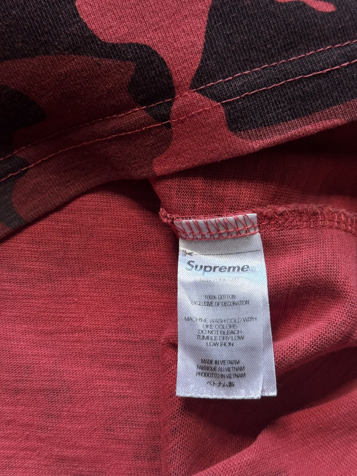 Supreme Supreme Short Sleeve Pocket Red Camo T-shirt Size US XL / EU 56 / 4 - 6 Thumbnail
