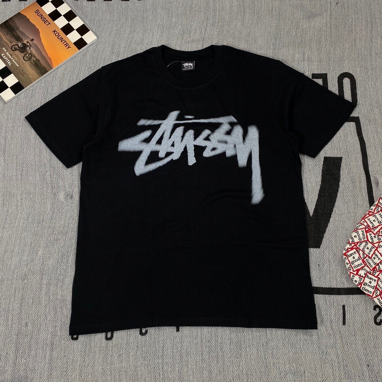 ★23SS★STUSSY MERCURY TEE Stussy Mercury Tee Black Men's - SS23 - US