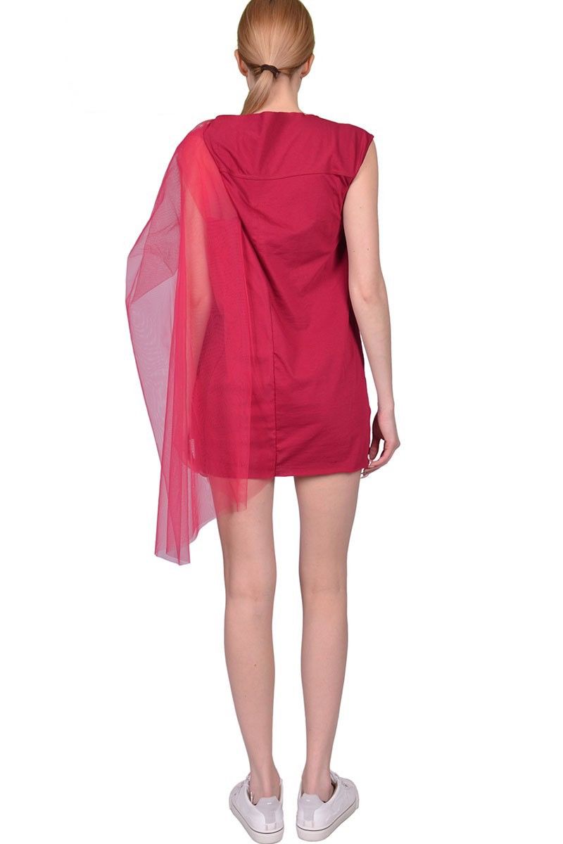Rick Owens Last Rick Owens Tule Cape Shoulder Dress Top in Pink Size M / US 6-8 / IT 42-44 - 3 Thumbnail