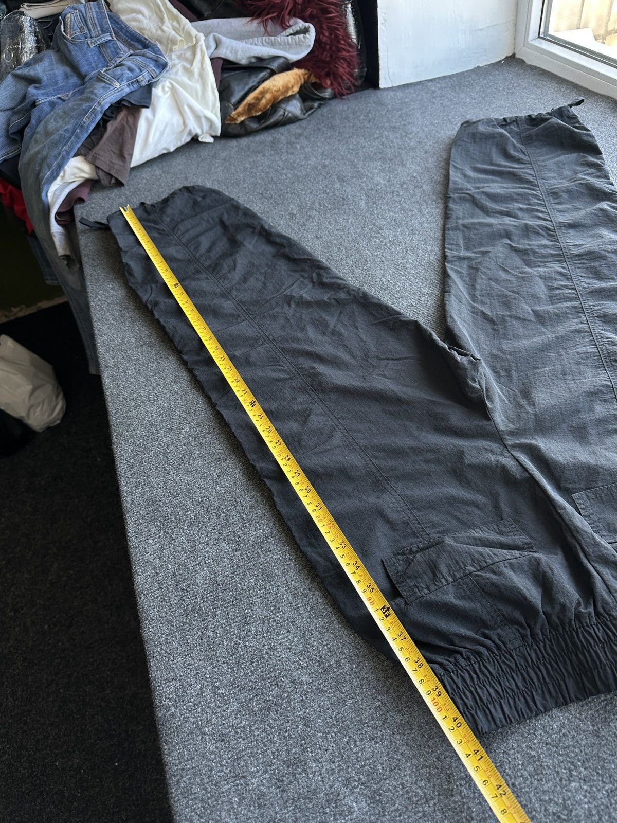 Other 🚨CARGO BAGGY MULTIPOCKET WOMEN PANTS RARE BLACK STRIPE Size 27" / US 4 / IT 40 - 17 Thumbnail