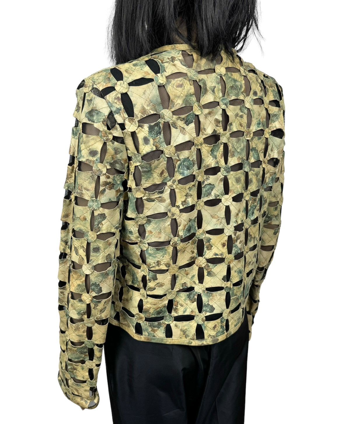 Designer × Genuine Leather Morgana Exclusive Genuine Leather Perforated Jacket size M Size M / US 6-8 / IT 42-44 - 10 Thumbnail