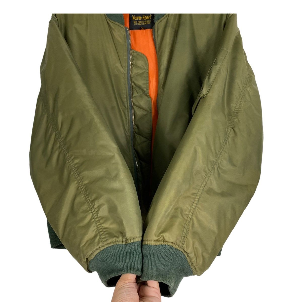 Flight Club × Japanese Brand 💥WARM HEART SUNFADED STREET RIOT MA1 BOMBER JACKET Size US L / EU 52-54 / 3 - 9 Thumbnail