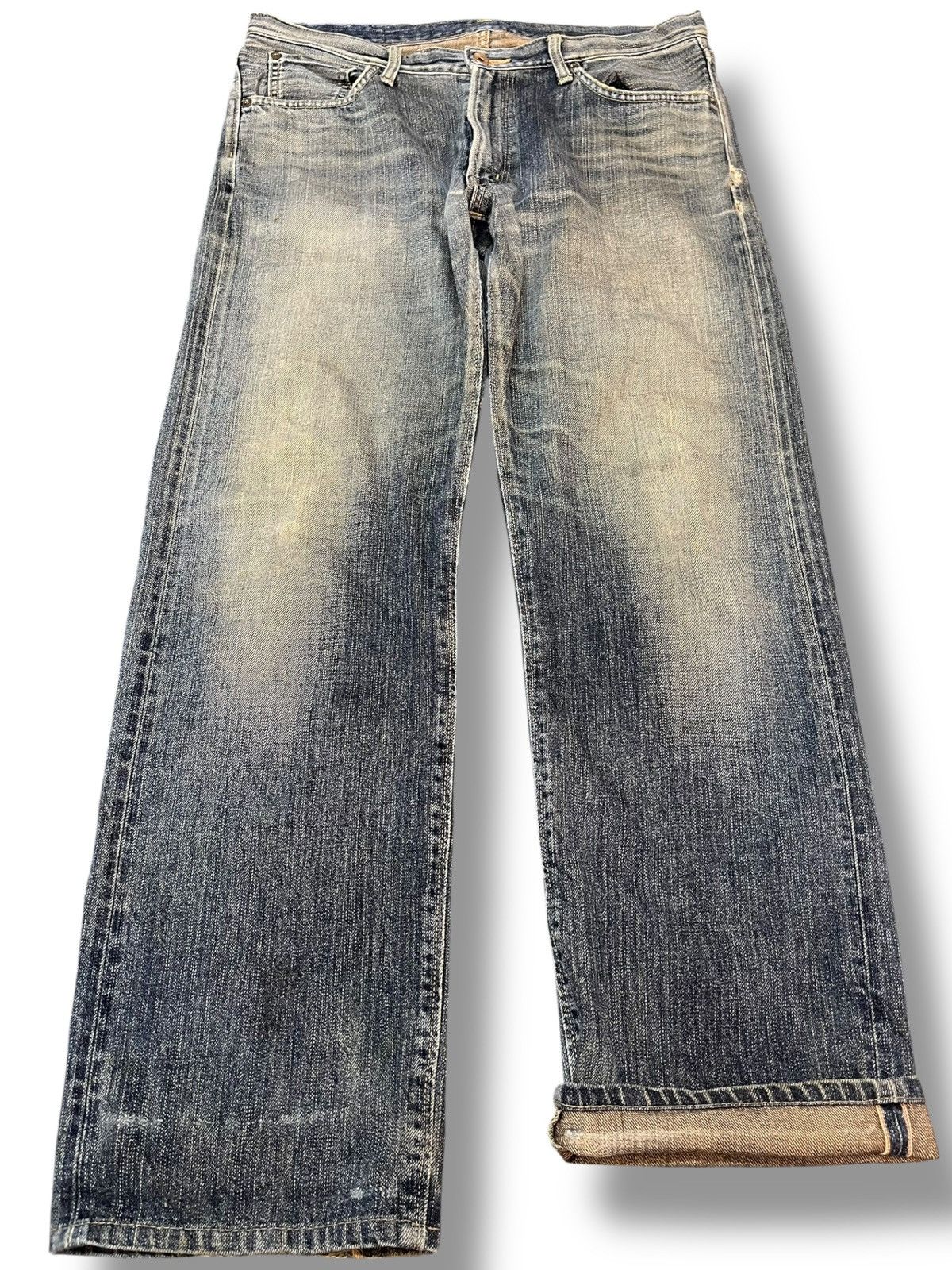 Edwin Vintage Edwin 505zx Mudwash Faded Grunge Denim Size US 35 - 1 Thumbnail