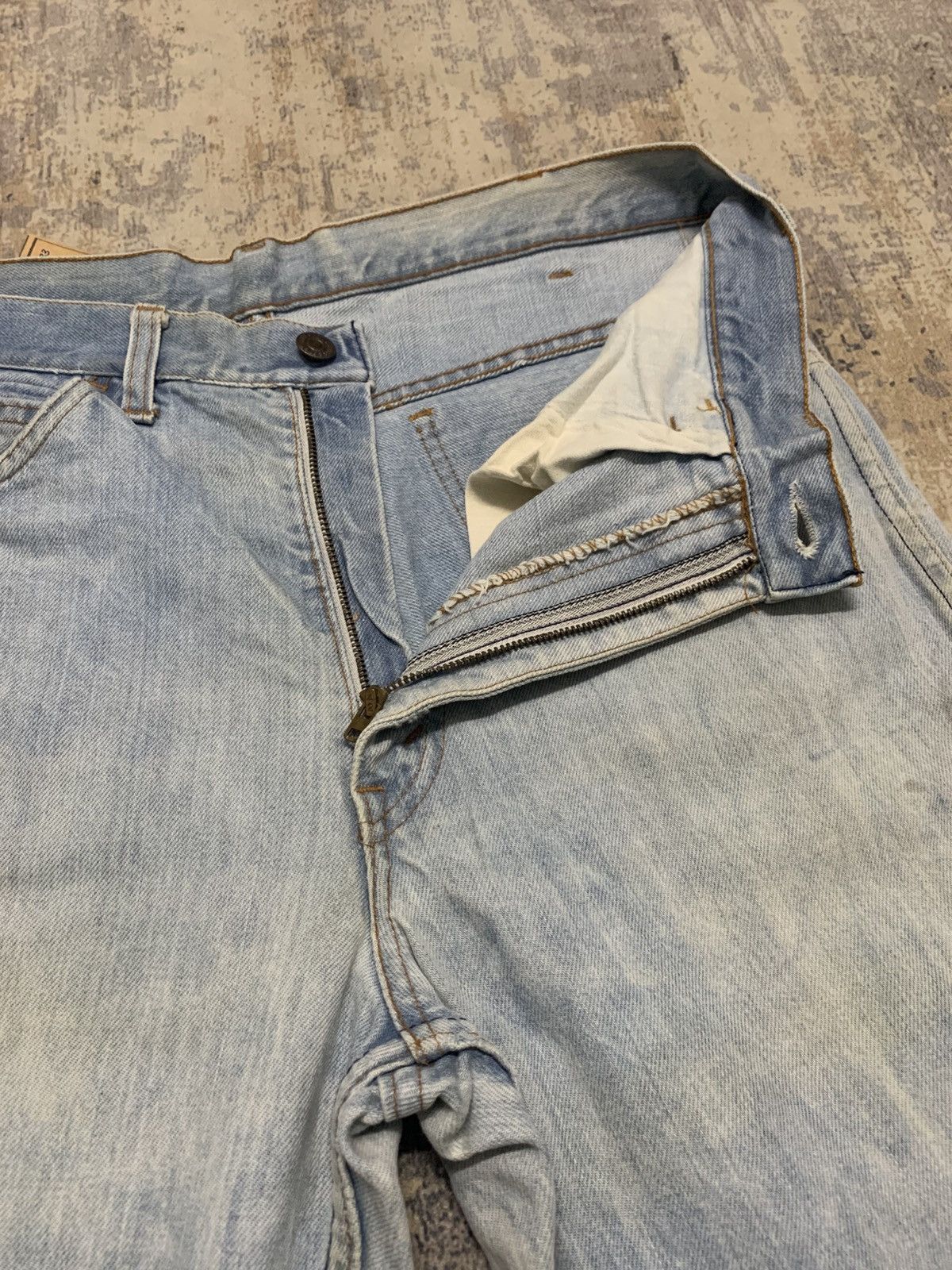 Levi's Vintage 70s Levis Big E flare jeans faded wide leg Size US 33 - 4 Thumbnail