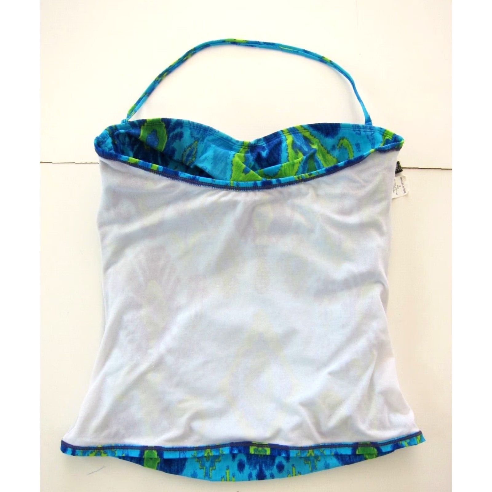 Ralph Lauren Ralph Lauren Green Label Blue Built In Bra Halter Tankini Swim Top Women Size 8 Size M / US 6-8 / IT 42-44 - 5 Thumbnail