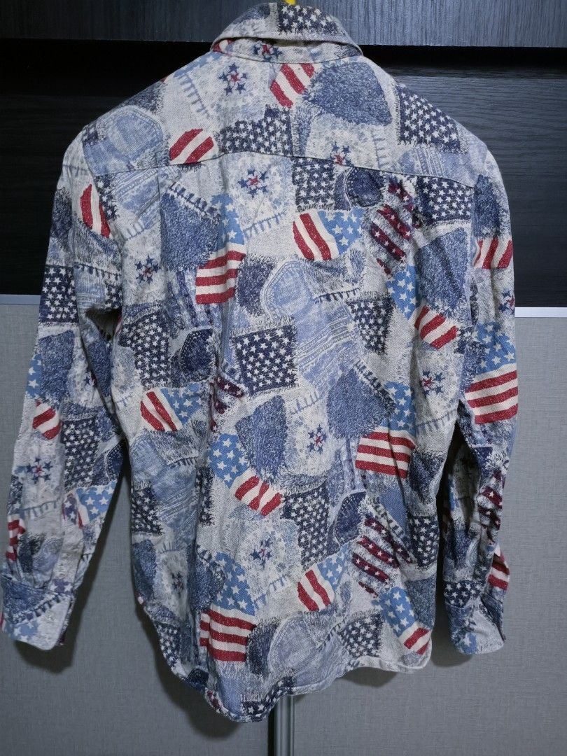 In The Attic × Japanese Brand Usa flag AOP in the attic button shirt Size US M / EU 48-50 / 2 - 4 Thumbnail