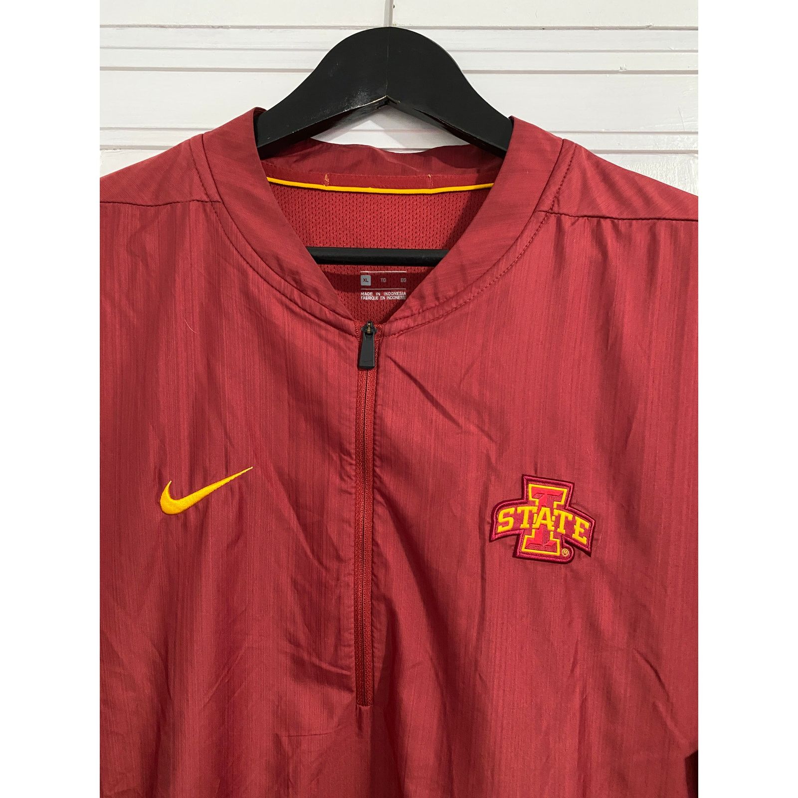 Nike Iowa State Cyclones Red Nike 1/2-Zip Windbreaker Size XL Size US XL / EU 56 / 4 - 2 Thumbnail