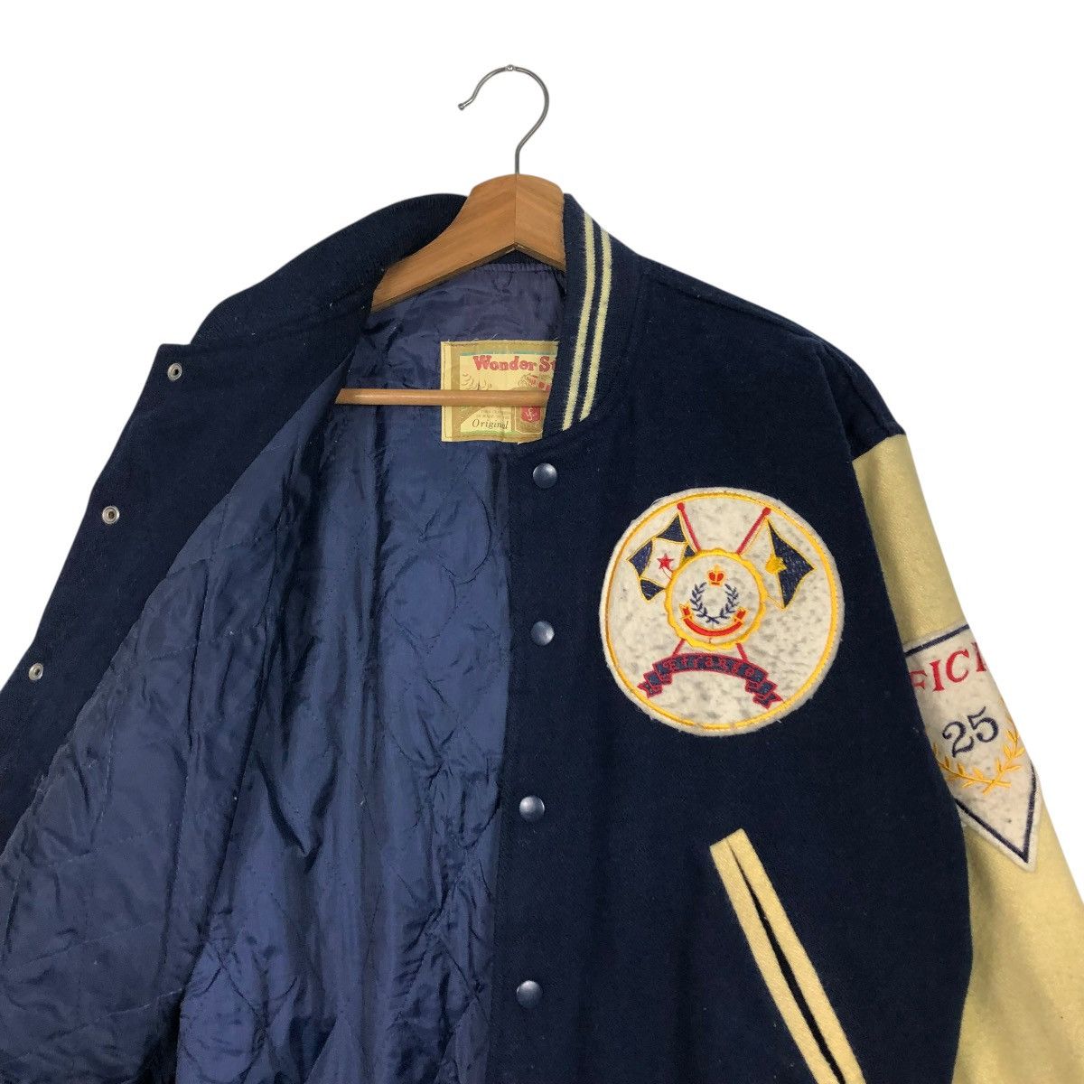 Vintage 🔥VINTAGE WOOL VARSITY JACKET WONDERSTORY ISSEY MIYAKE Size US M / EU 48-50 / 2 - 16 Thumbnail